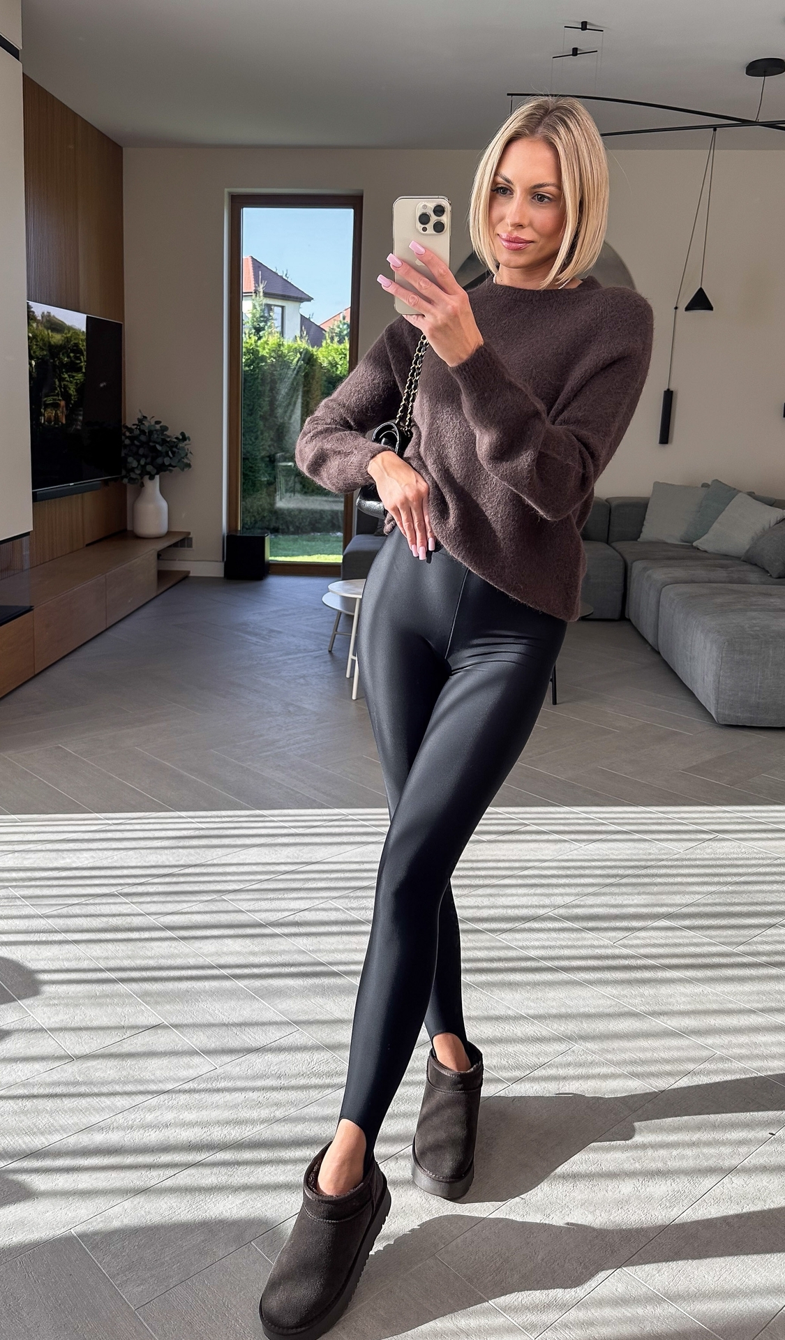 Legginsy z Zapiętką Czarne Vin 3