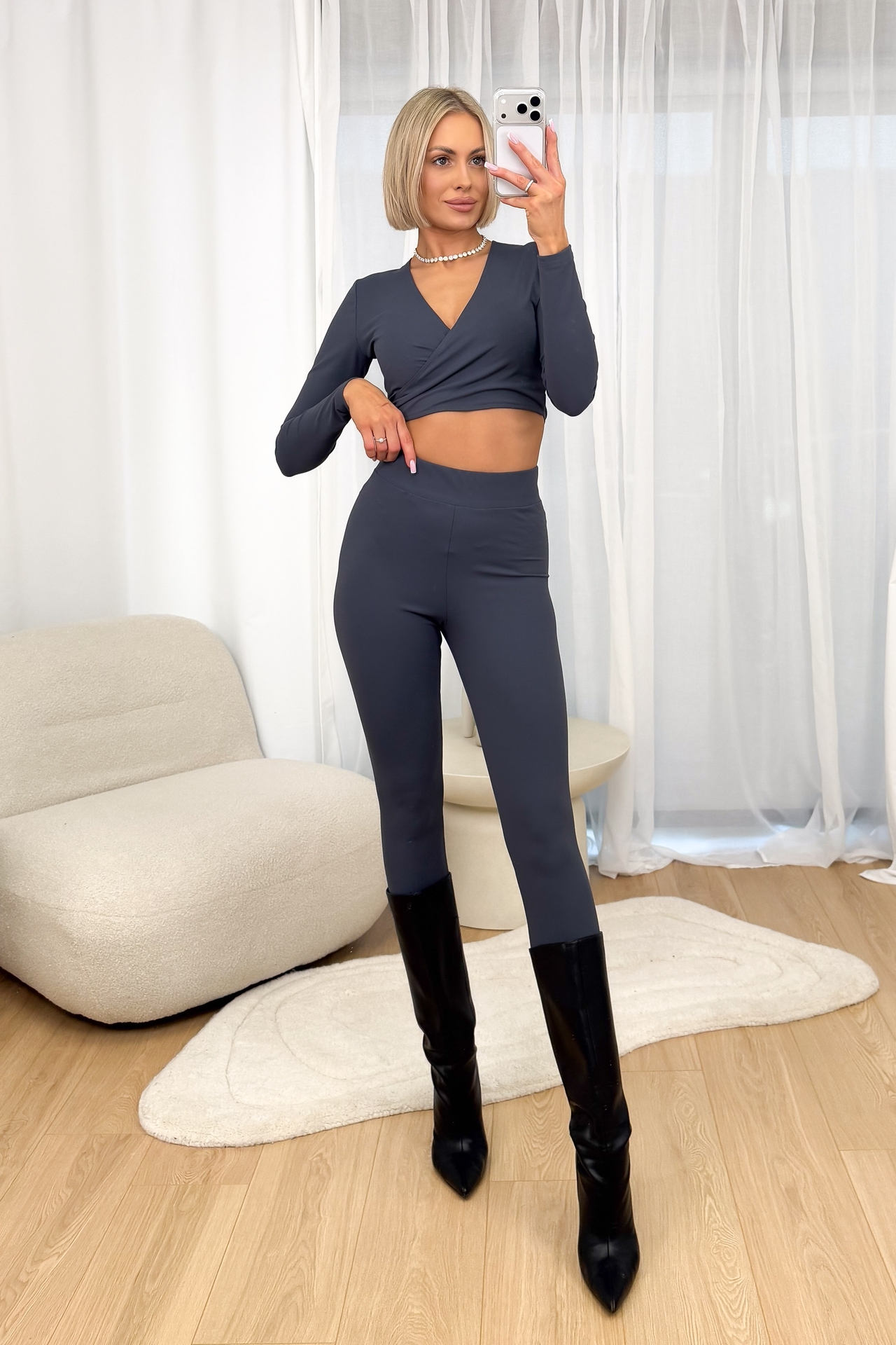 Komplet Grafitowy Chic 1