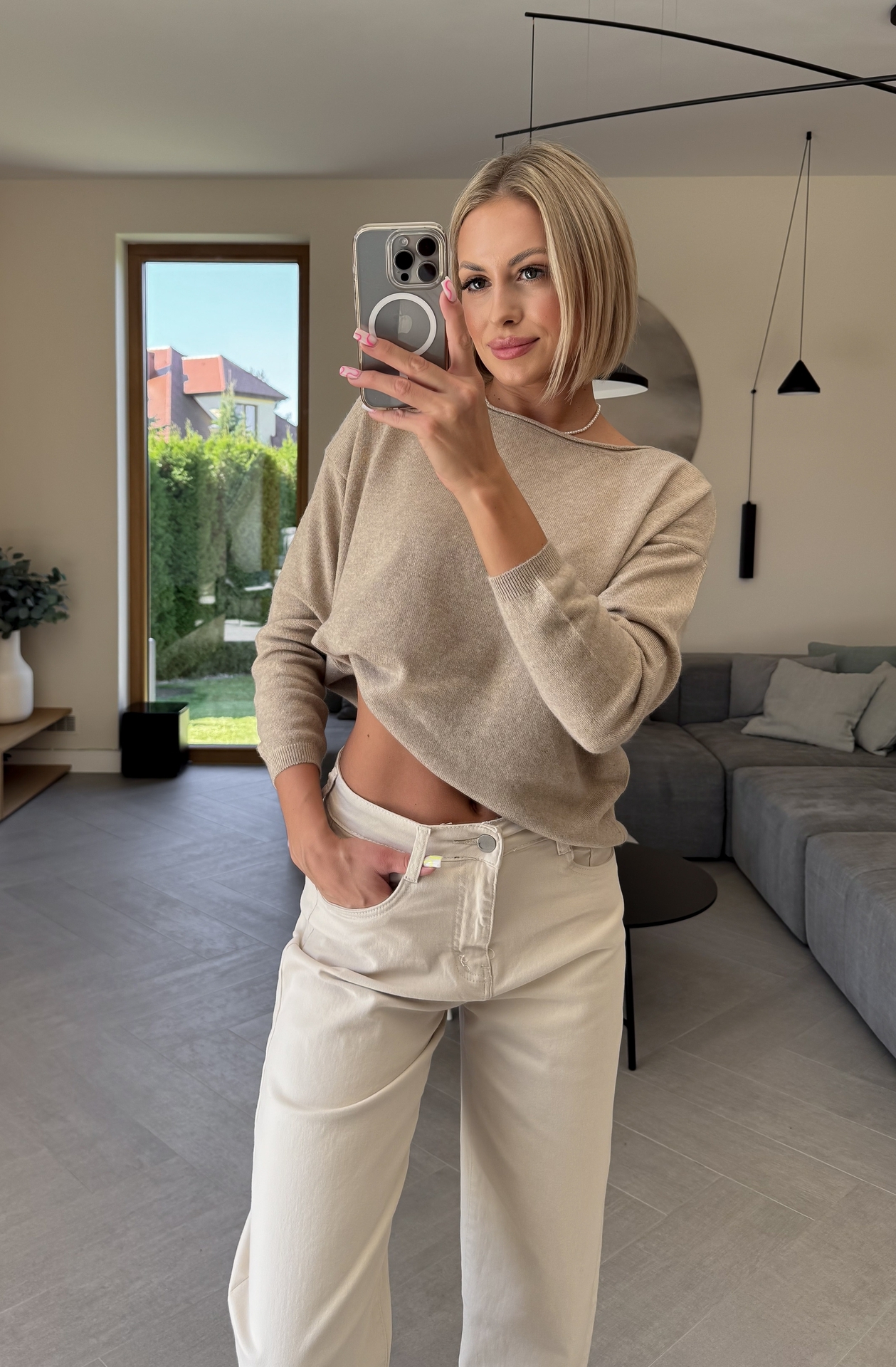 Sweter Beżowy Misto 5