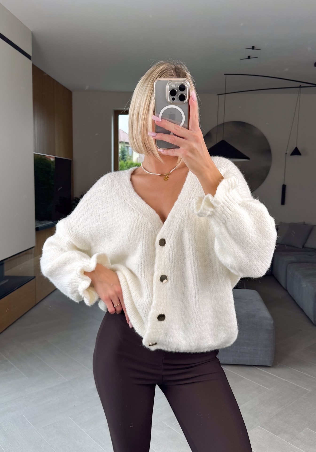 Sweter Kremowy More 4