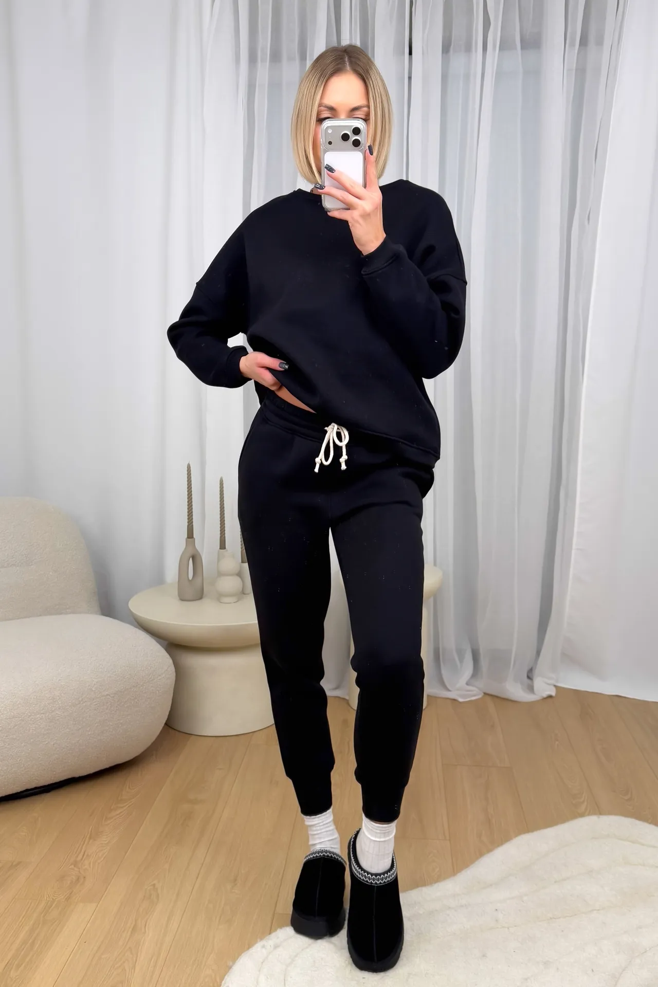 Komplet Czarny Ocieplany Comfy 3