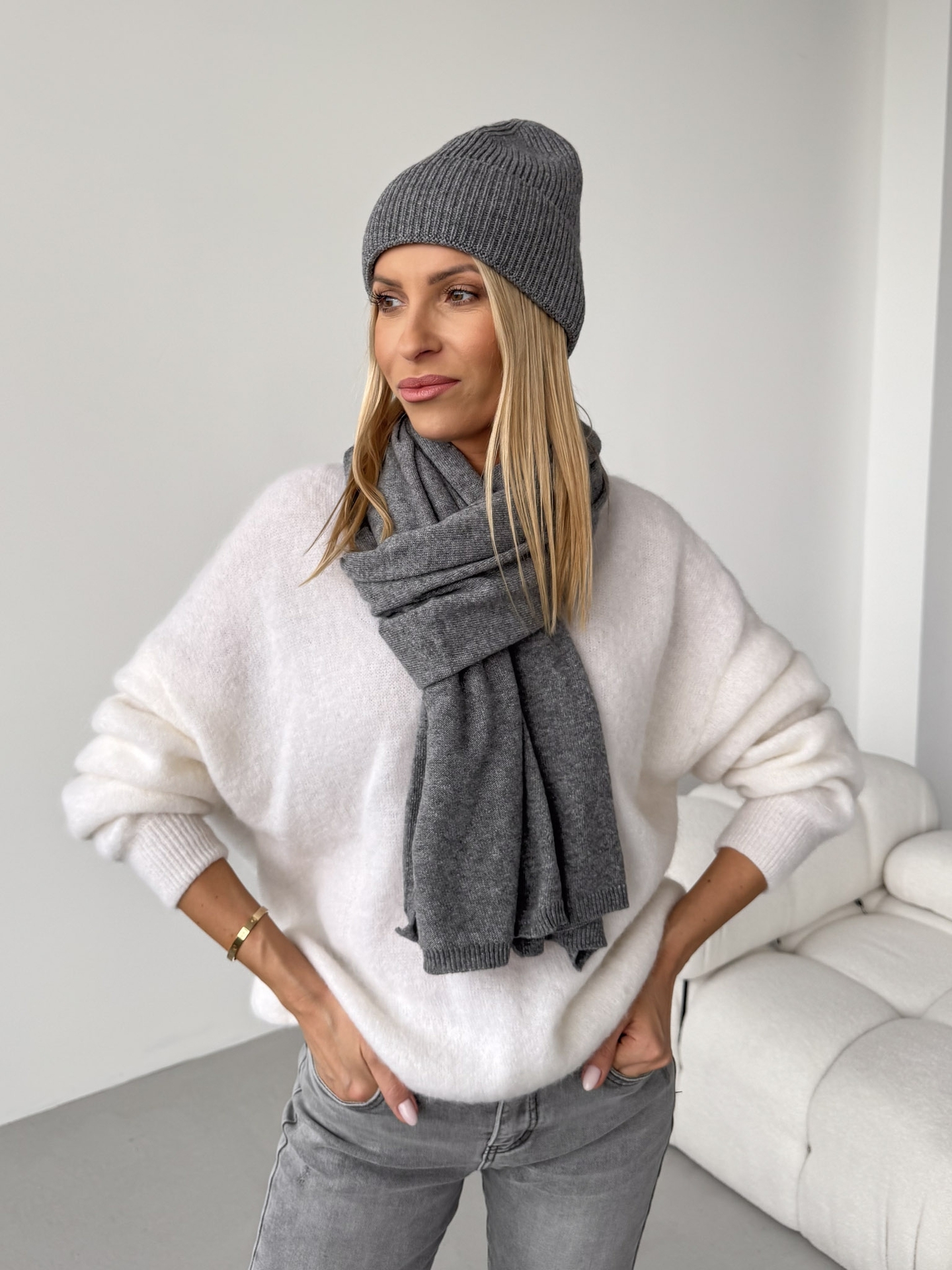 Komplet Ciemnoszary Frost