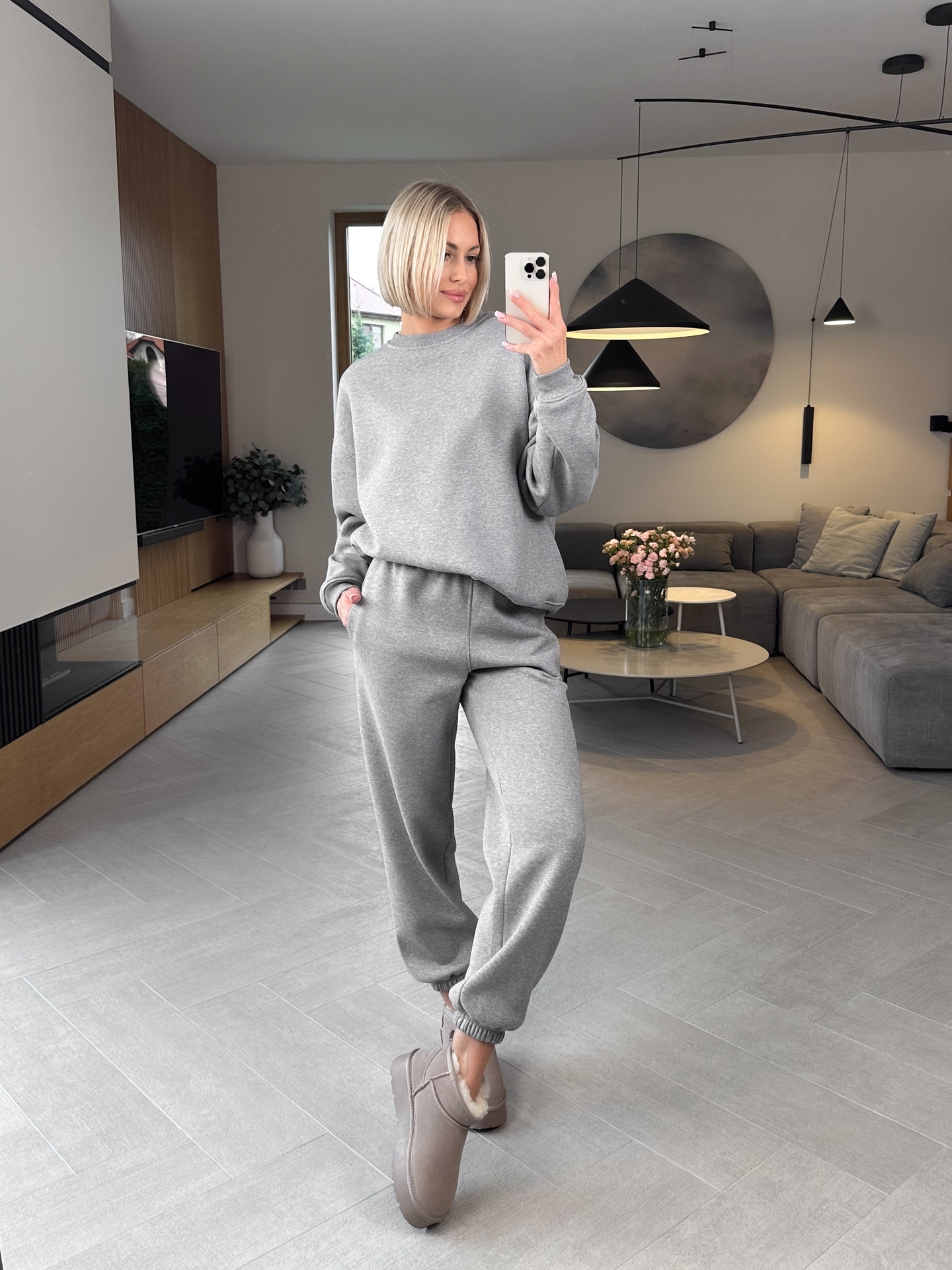 Komplet Ciemny Melanż Ocieplany Baggy 5