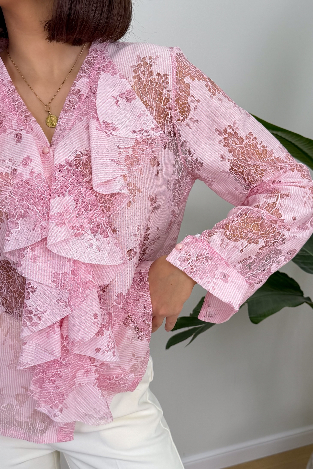 Koszula Różowa Linea 3