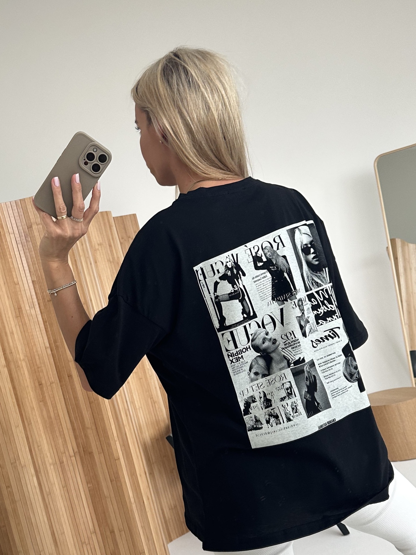 T-shirt Czarny Time