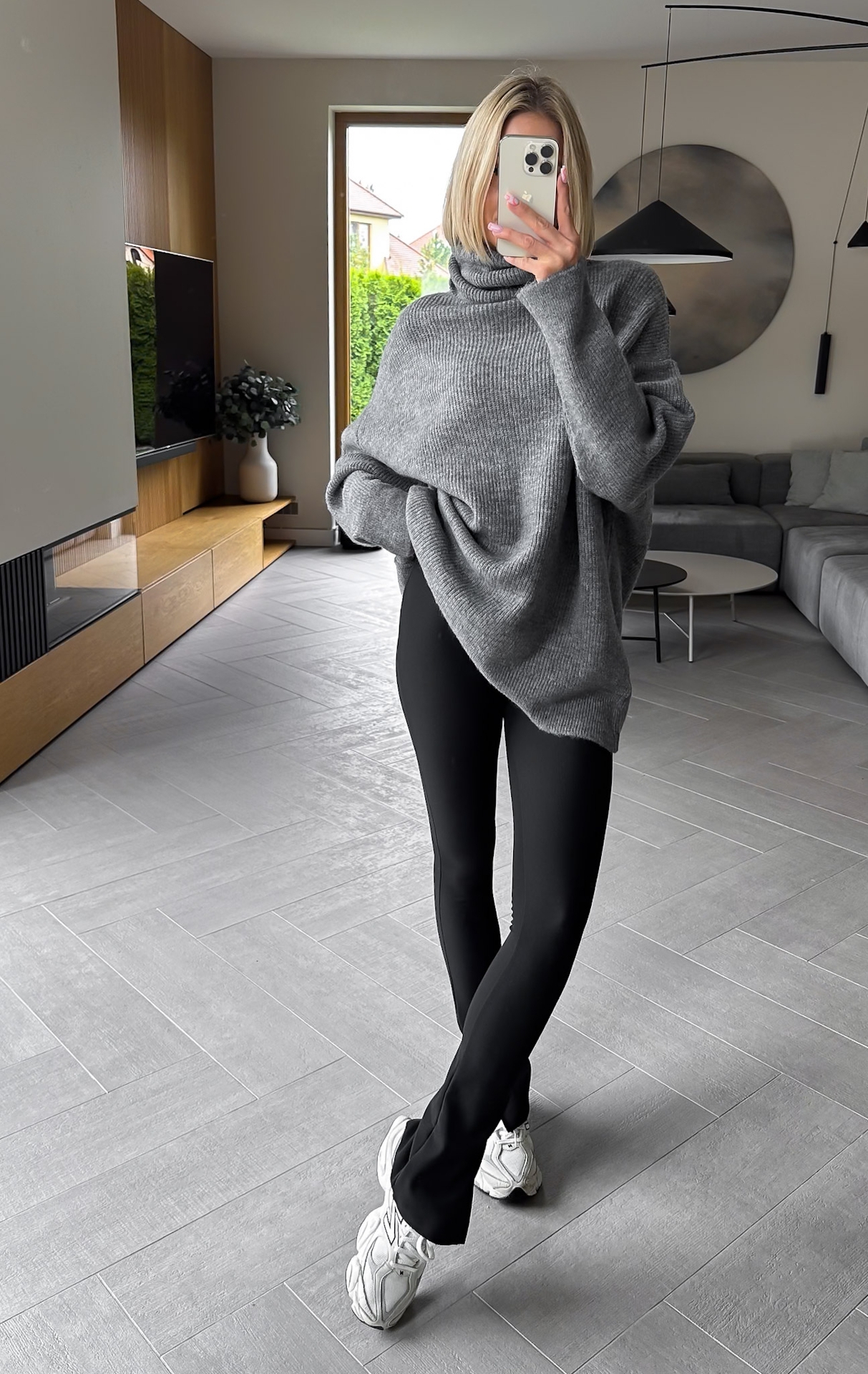 Sweter Grafitowy Maxi4
