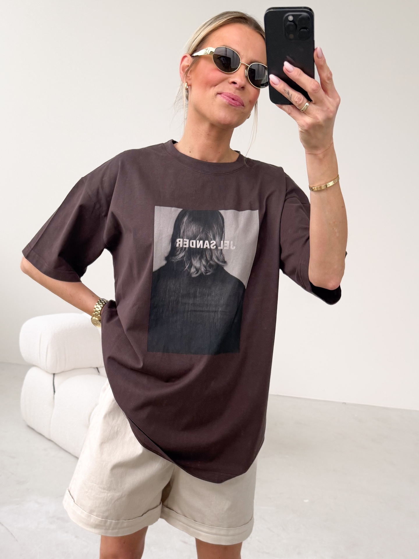 T-shirt Brązowy Sander 1