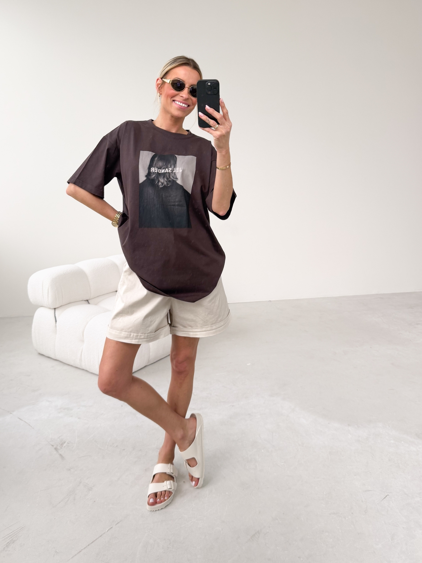 T-shirt Brązowy Sander 4