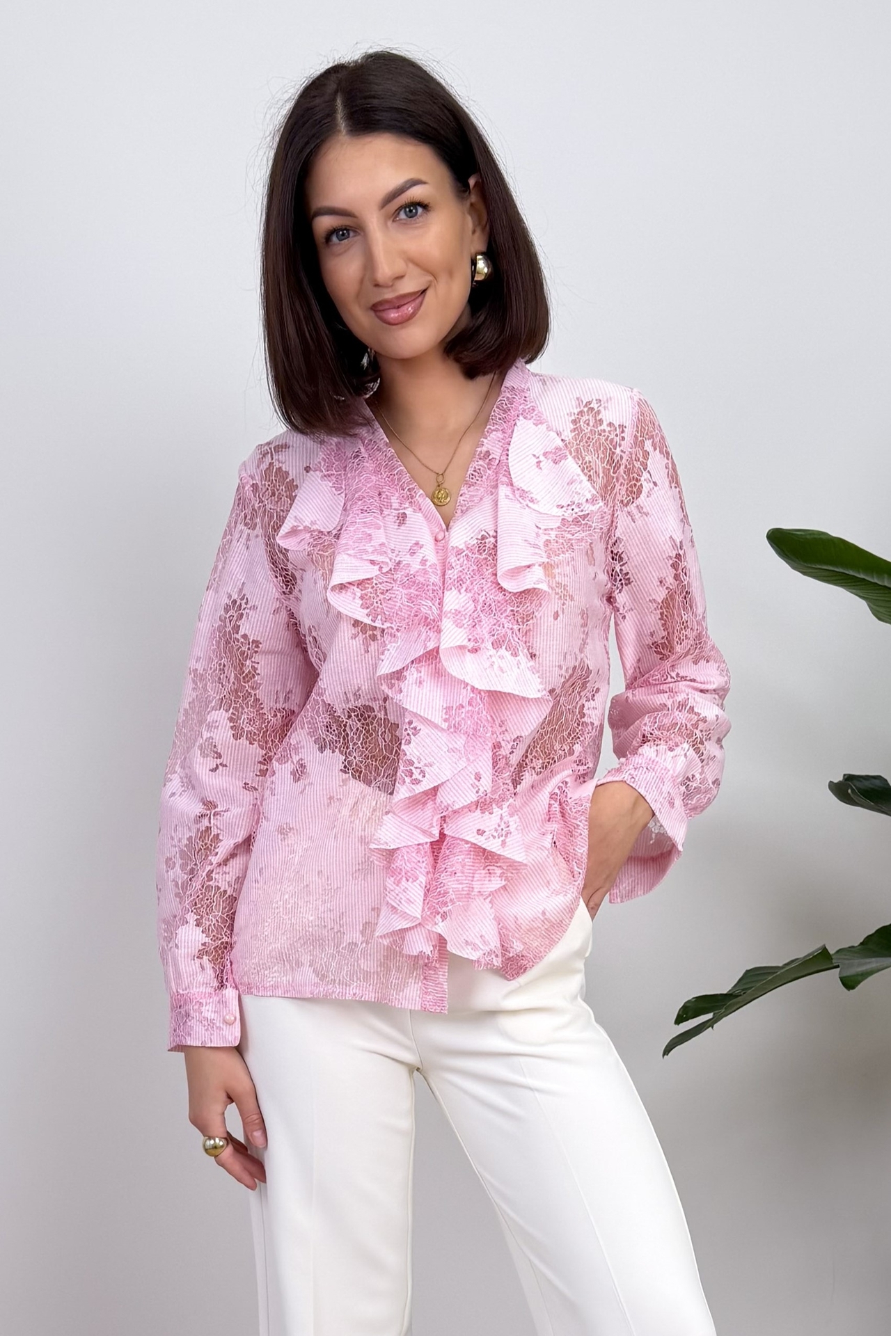 Koszula Różowa Linea 1