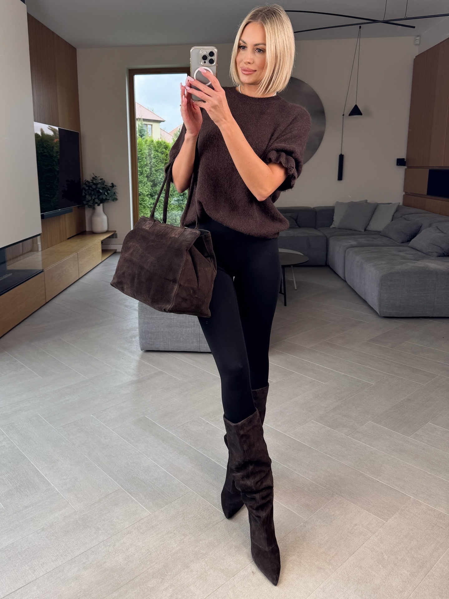 Sweter Brązowy Flounce 3