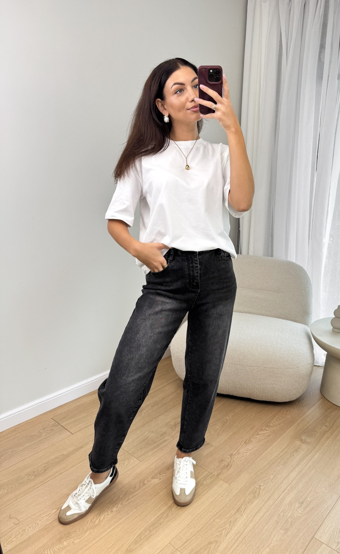 Spodnie Jeansowe Czarne Gin2