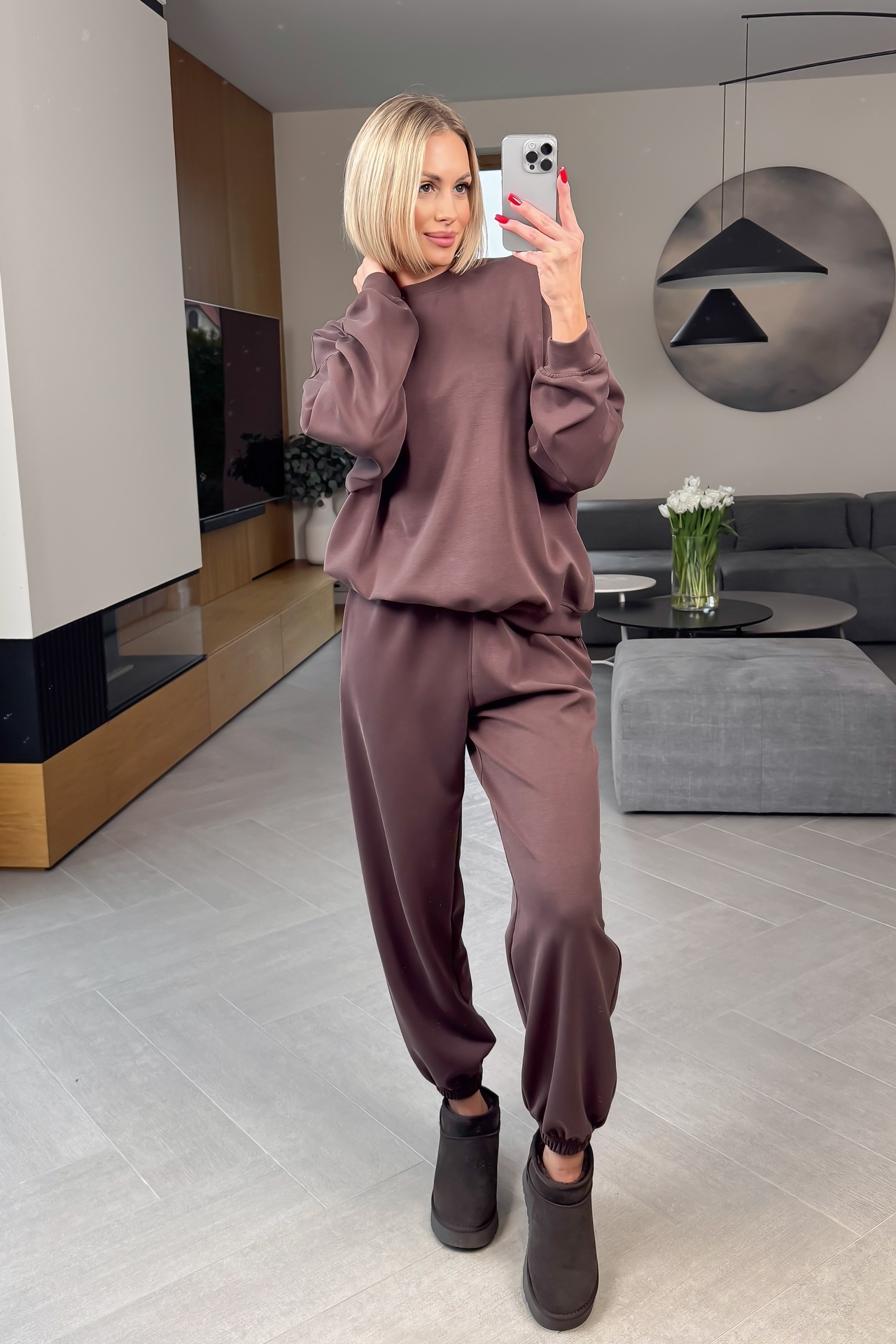 Komplet Masełko Baggy Brązowy 2