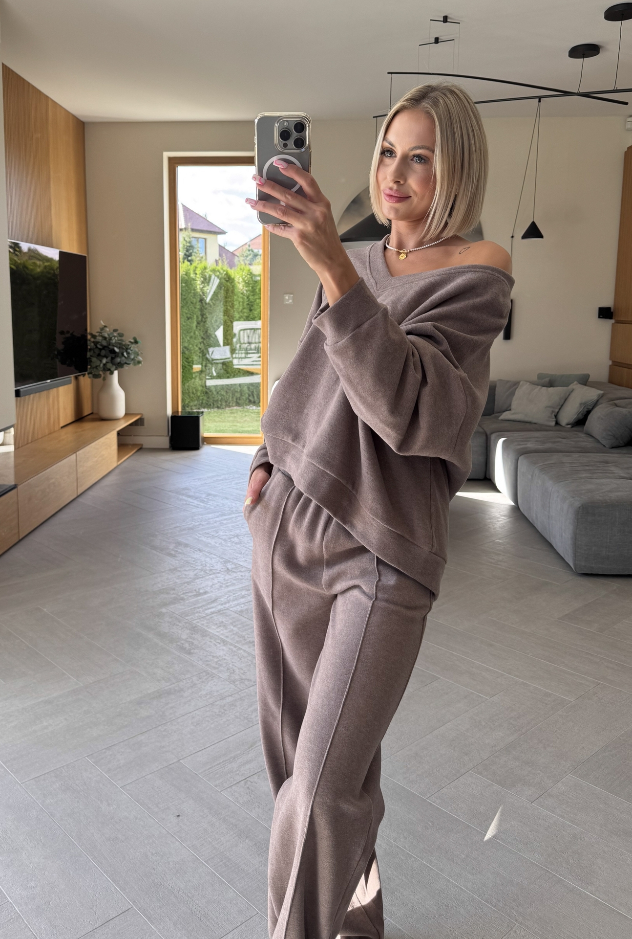 Komplet Sweterkowy Taupe Code 1