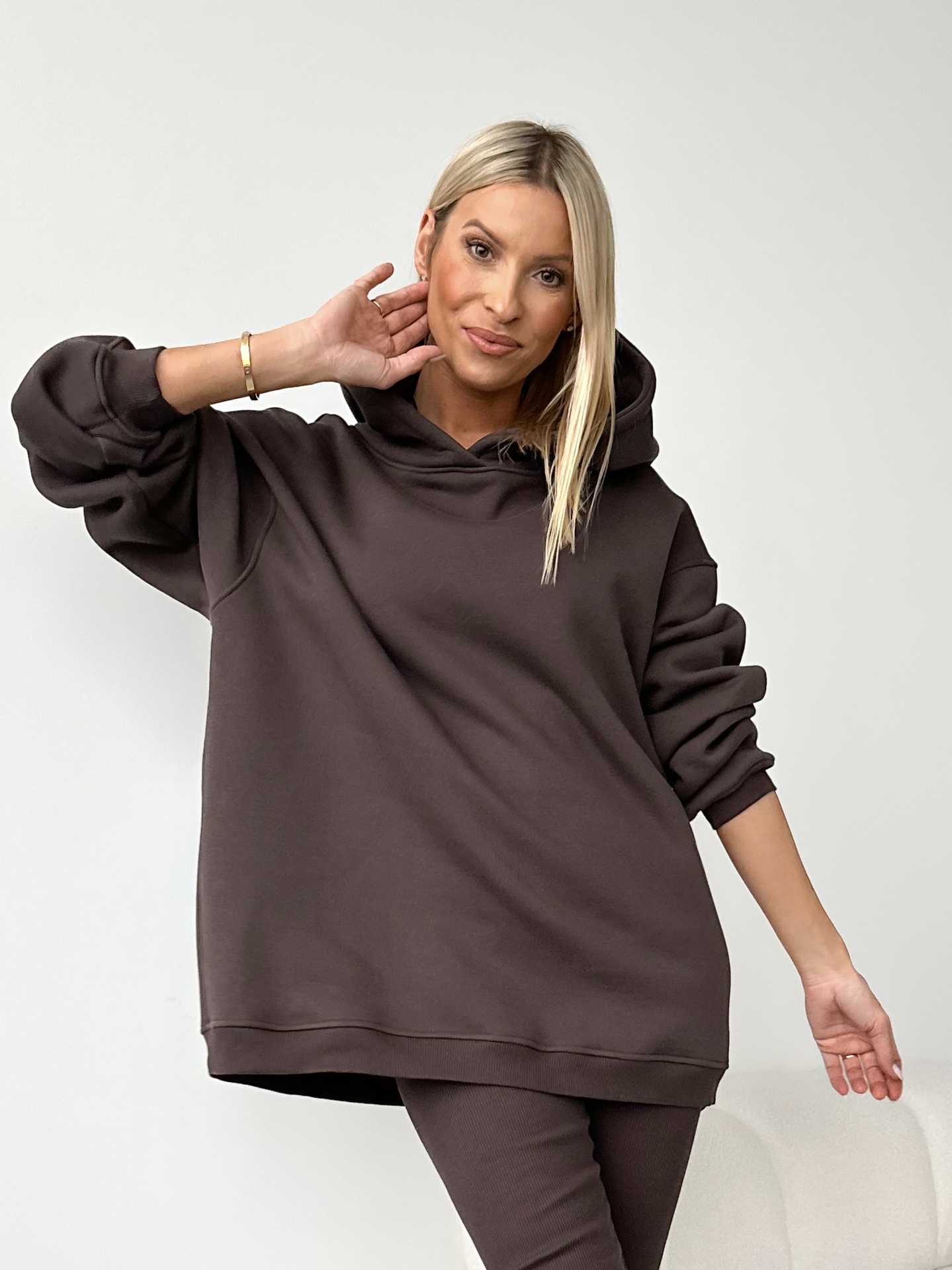 2.0 Bluza Oversize Choco