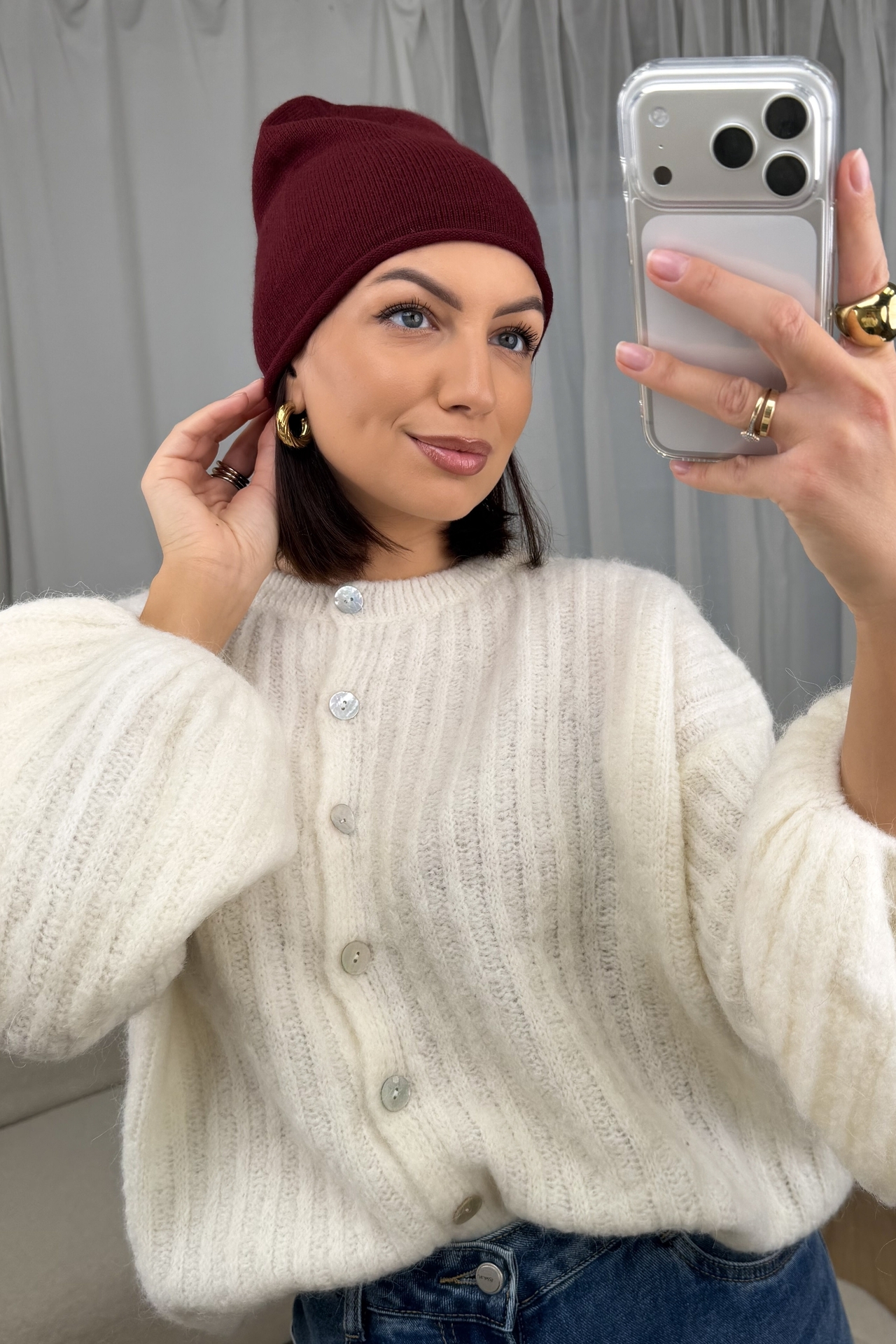 Czapka Bordowa Classic 1