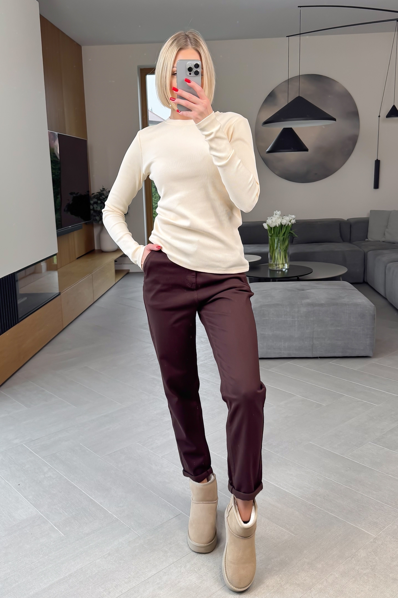 Spodnie Brązowe Dave 3