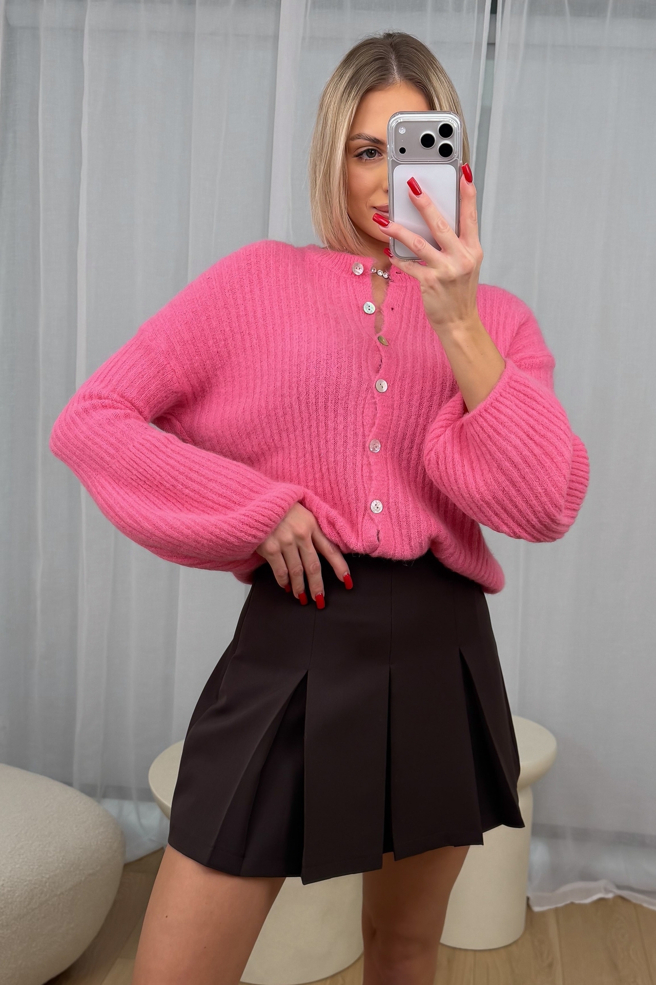 Sweter Różowy Nena 2