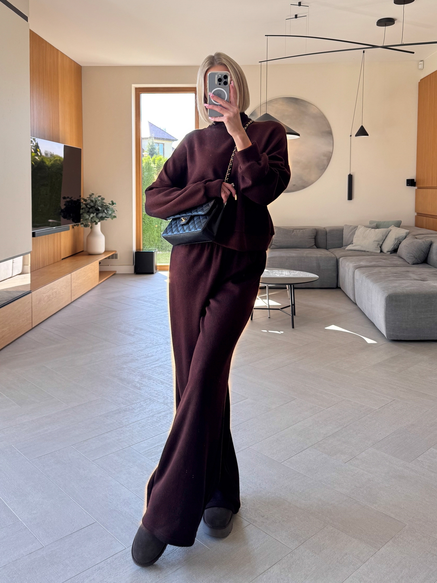 Komplet Sweterkowy Brązowy Agat 3