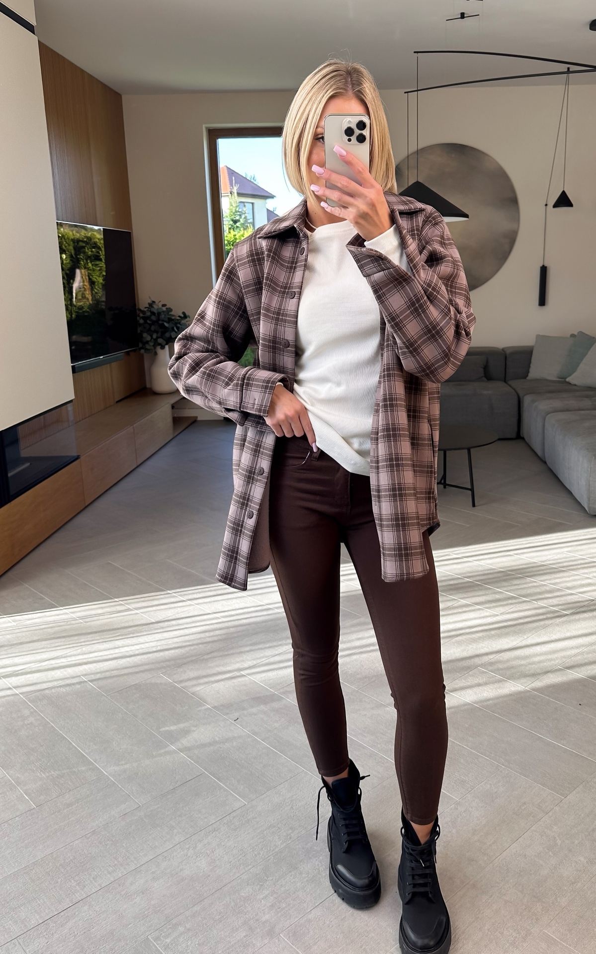 Spodnie Brązowe Skinny 4