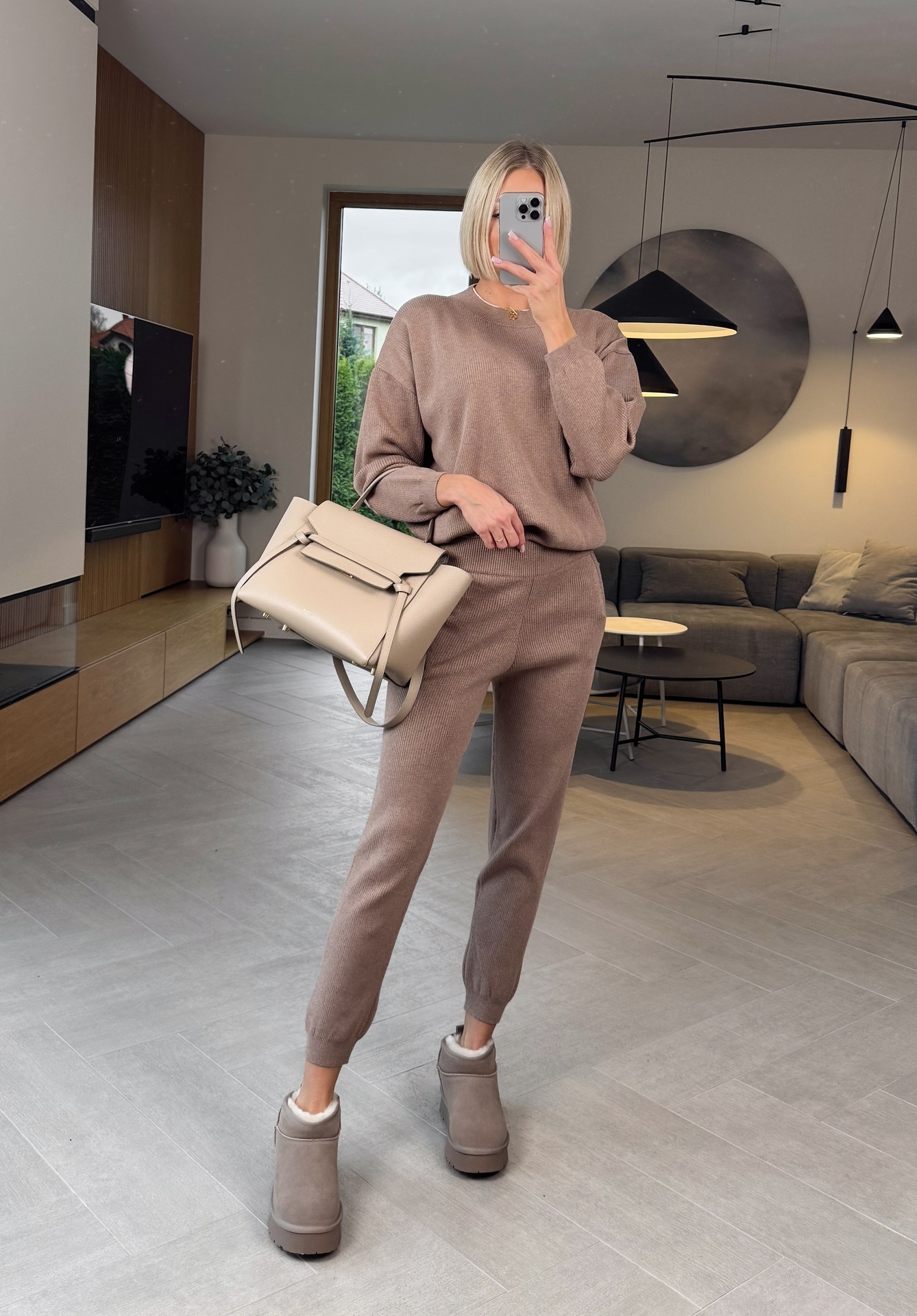 Komplet Sweterkowy Taupe Tes 4