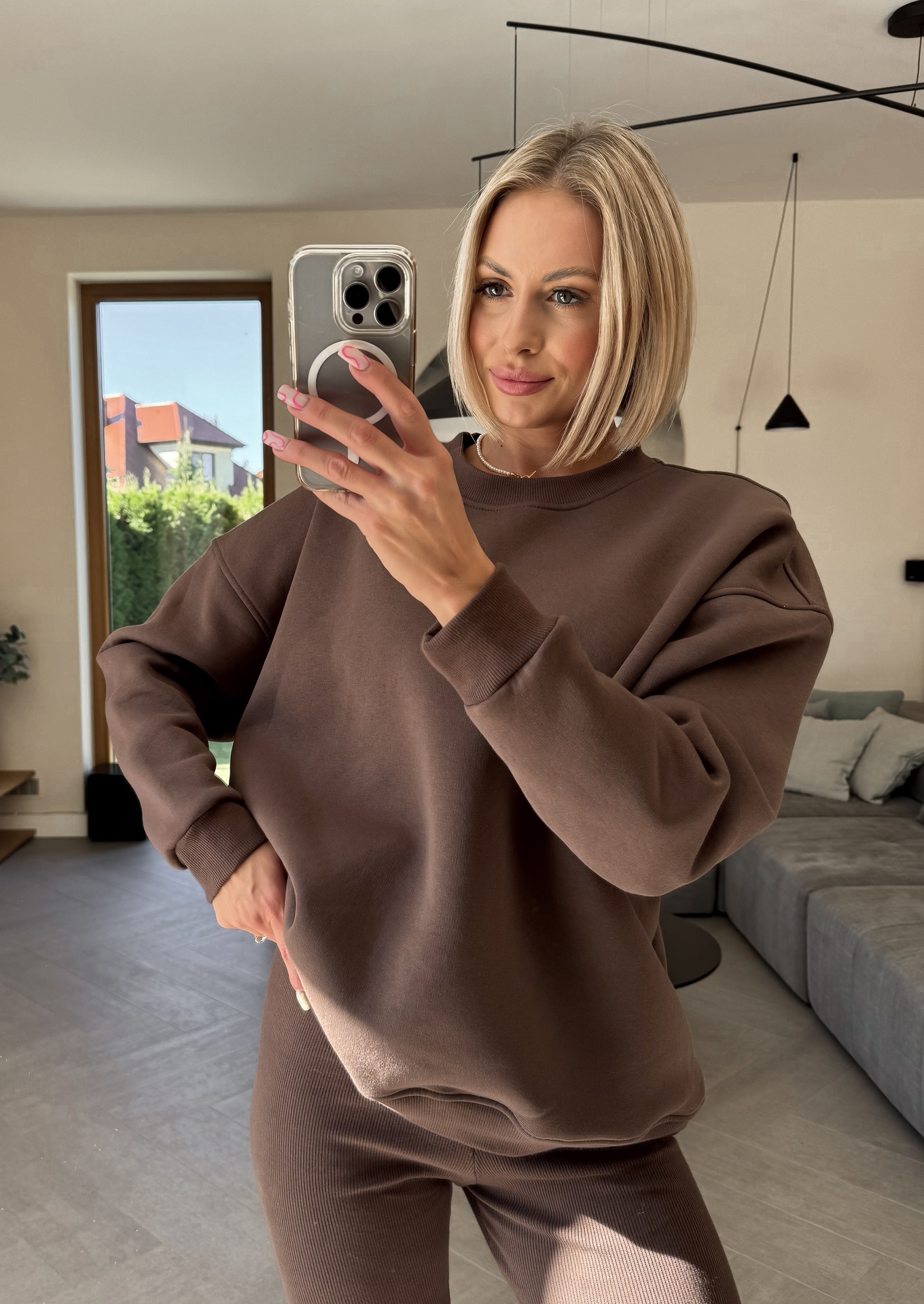 Komplet z Legginsami Brązowy Clo 4