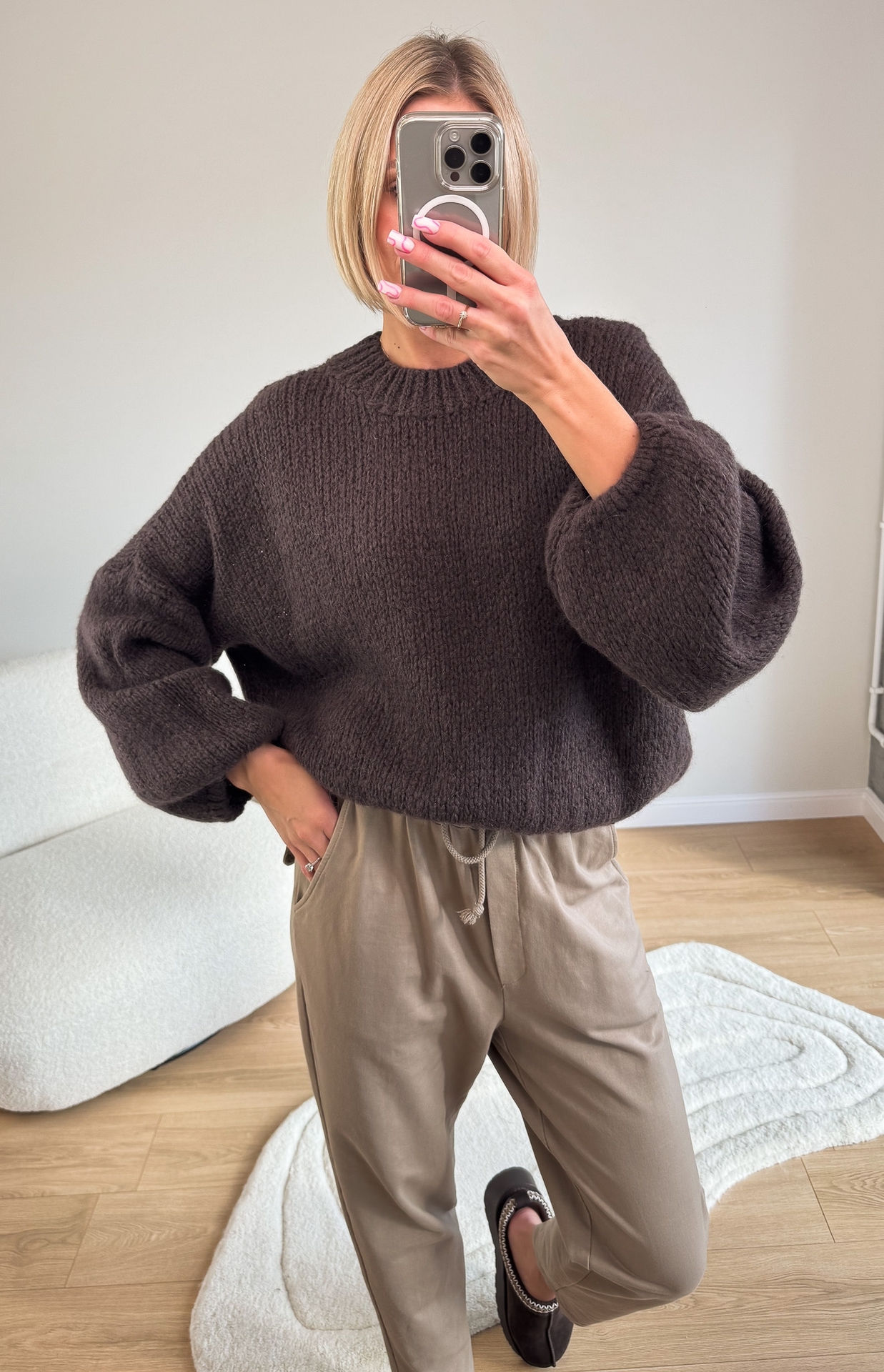Sweter Brązowy Lico1