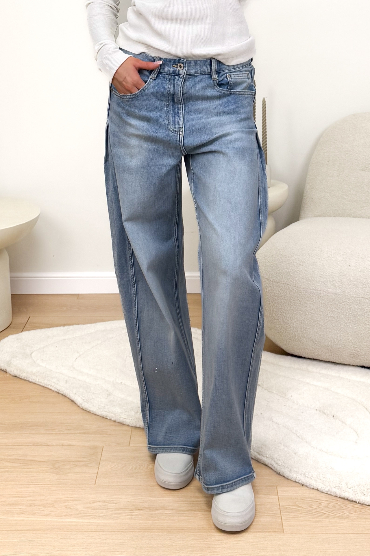 Spodnie Jeansowe Wide Fade 4