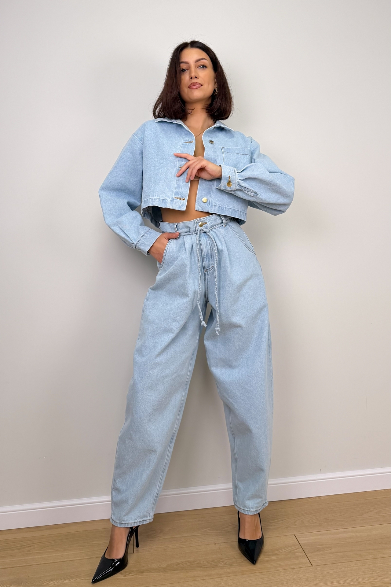 Koszula Jeansowa Niebieska Cam 5