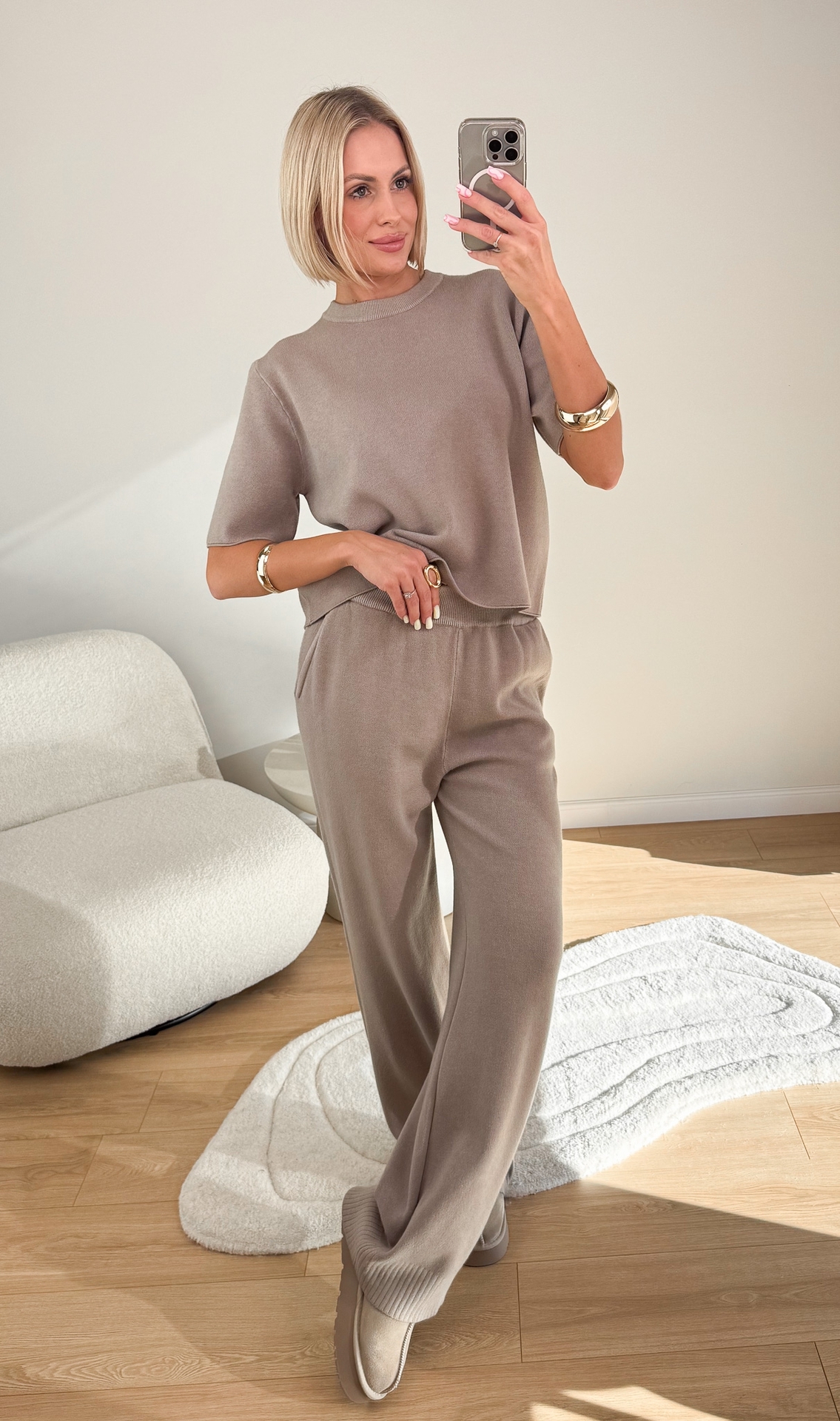 Komplet Sweterkowy Taupe Cante1