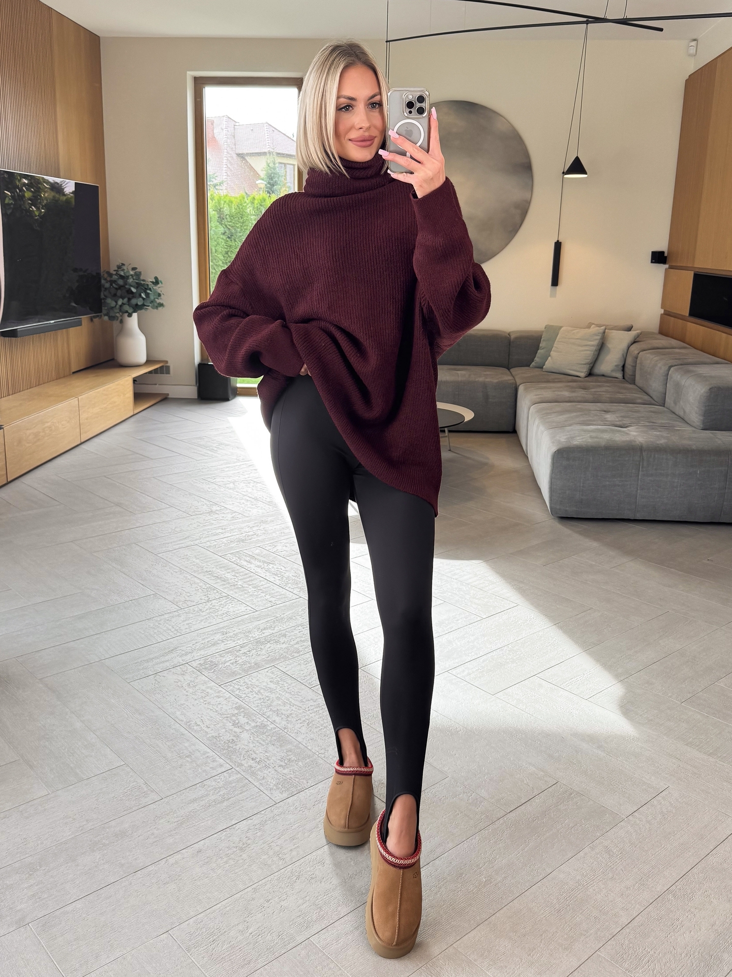 Sweter Bordowy Maxi 4