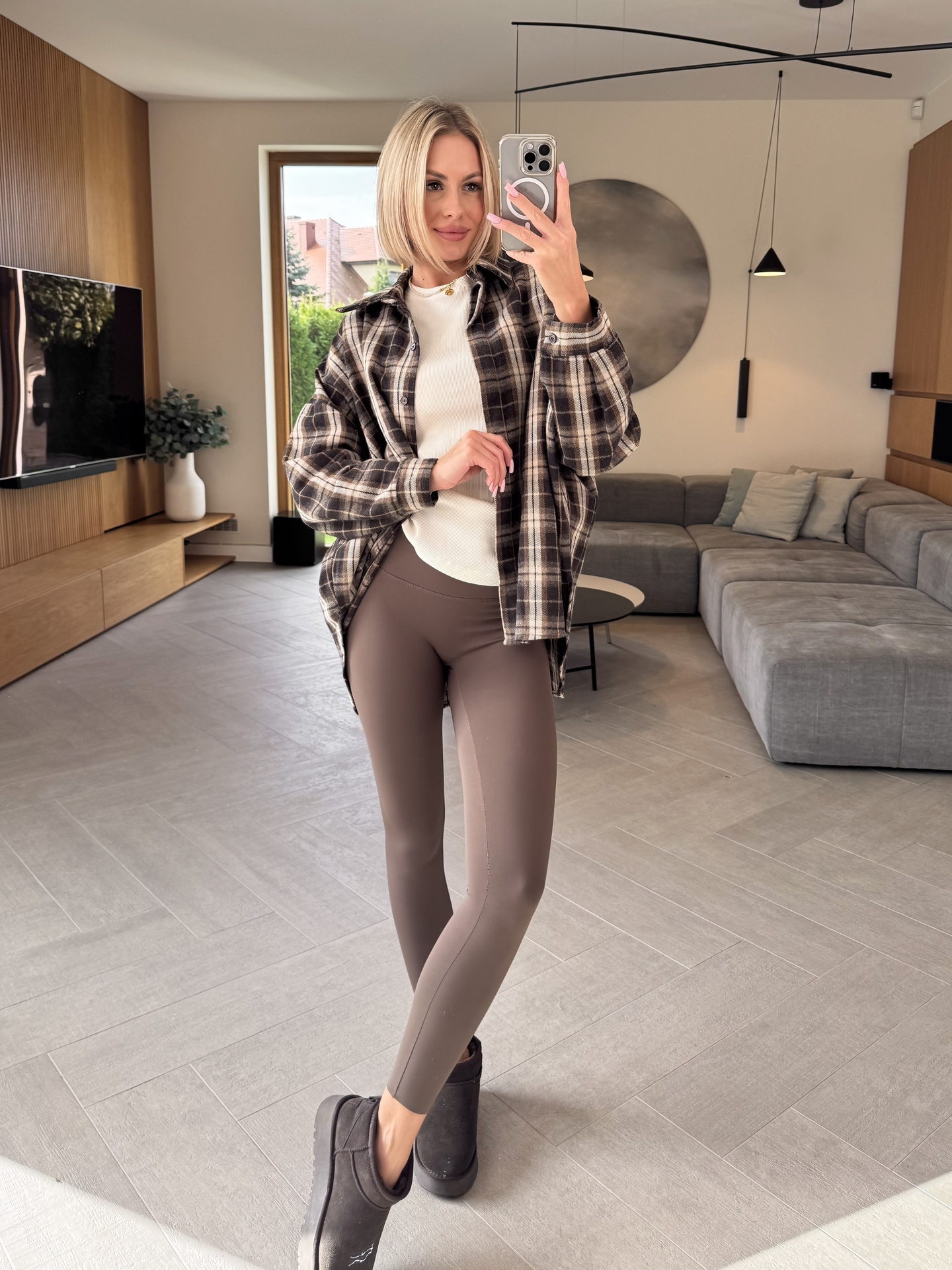 Legginsy Brązowe Comfort 2