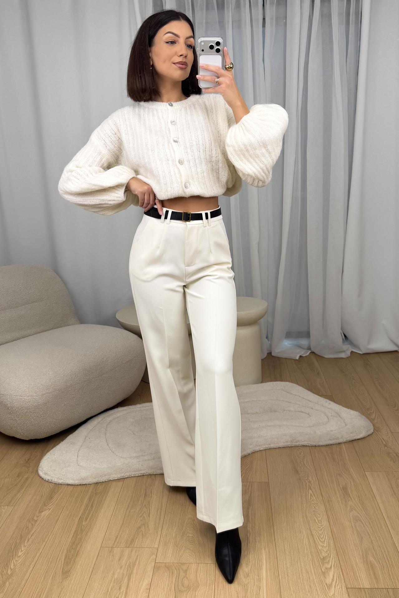 Spodnie Kremowe Mary 4