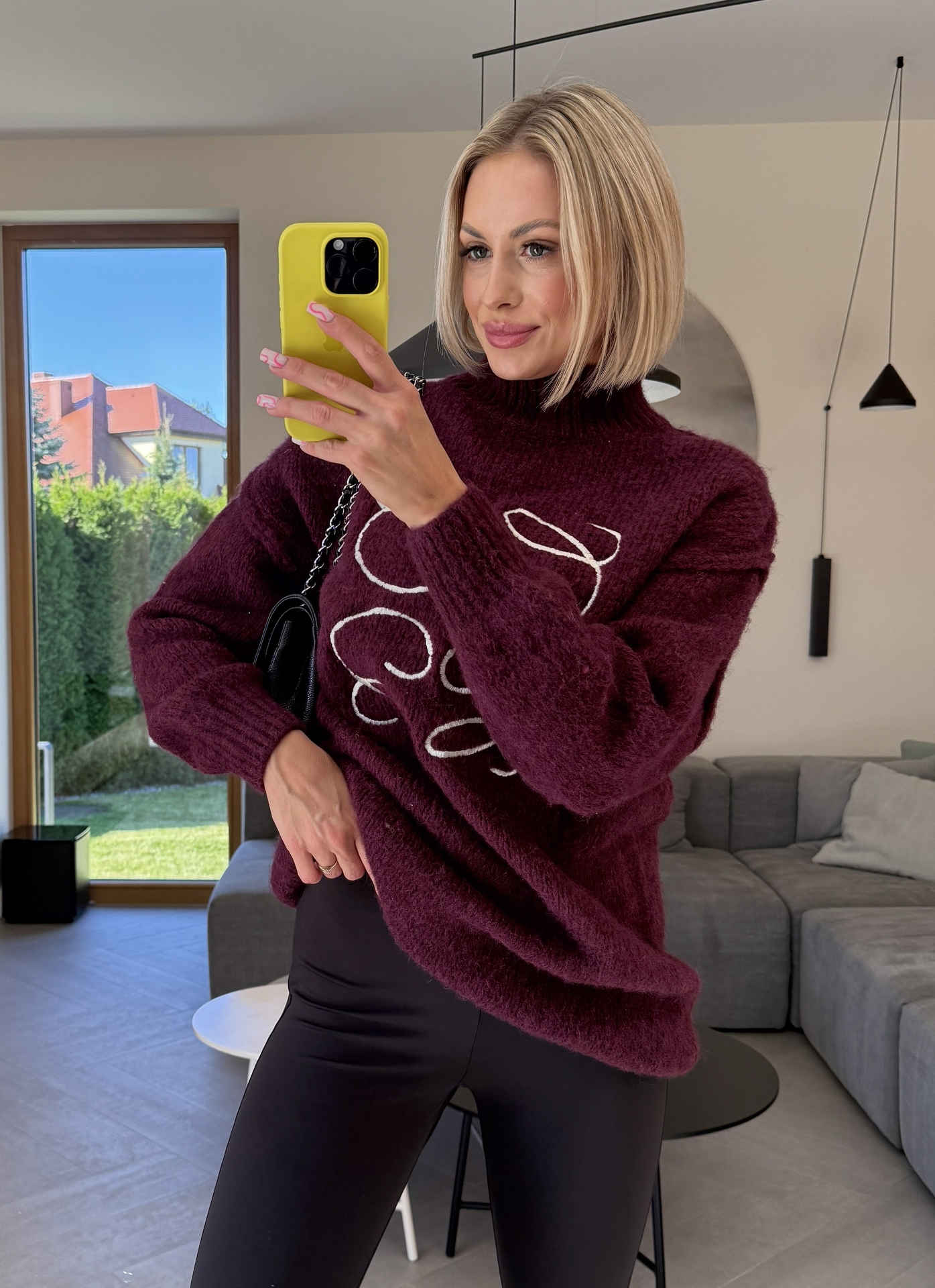 Sweter Bordowy Flame 4