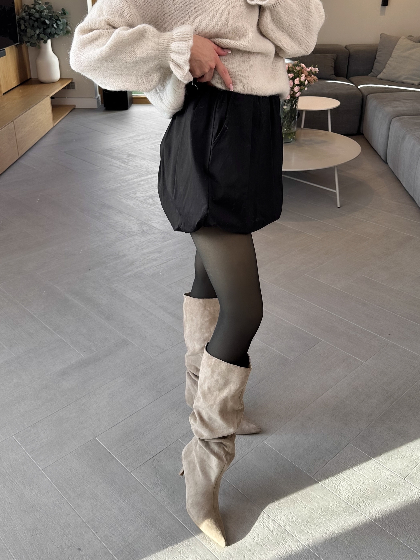 Rajstopy Brązowe Second Skin 4