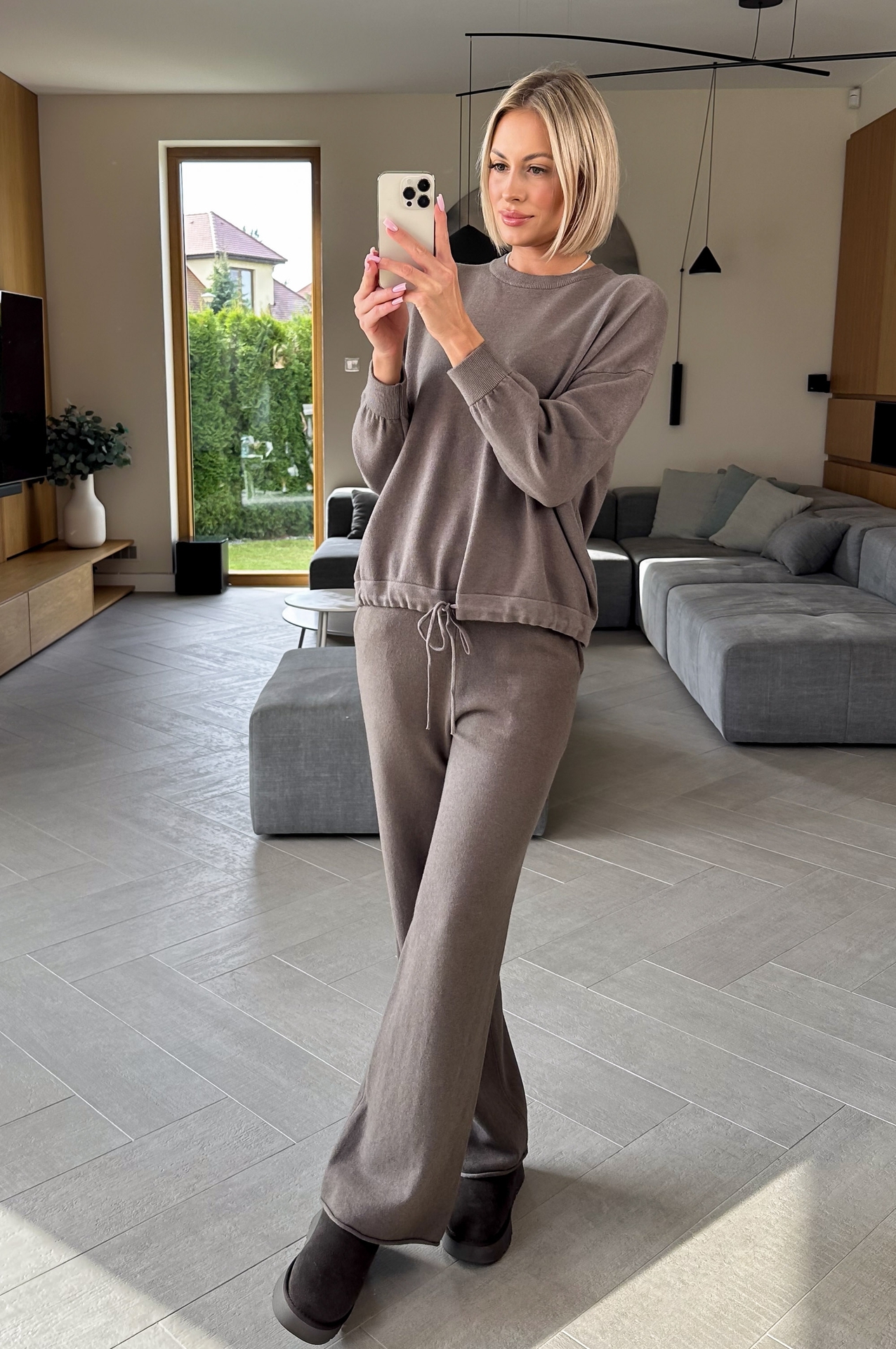 Komplet Sweterkowy Taupe Evening 5