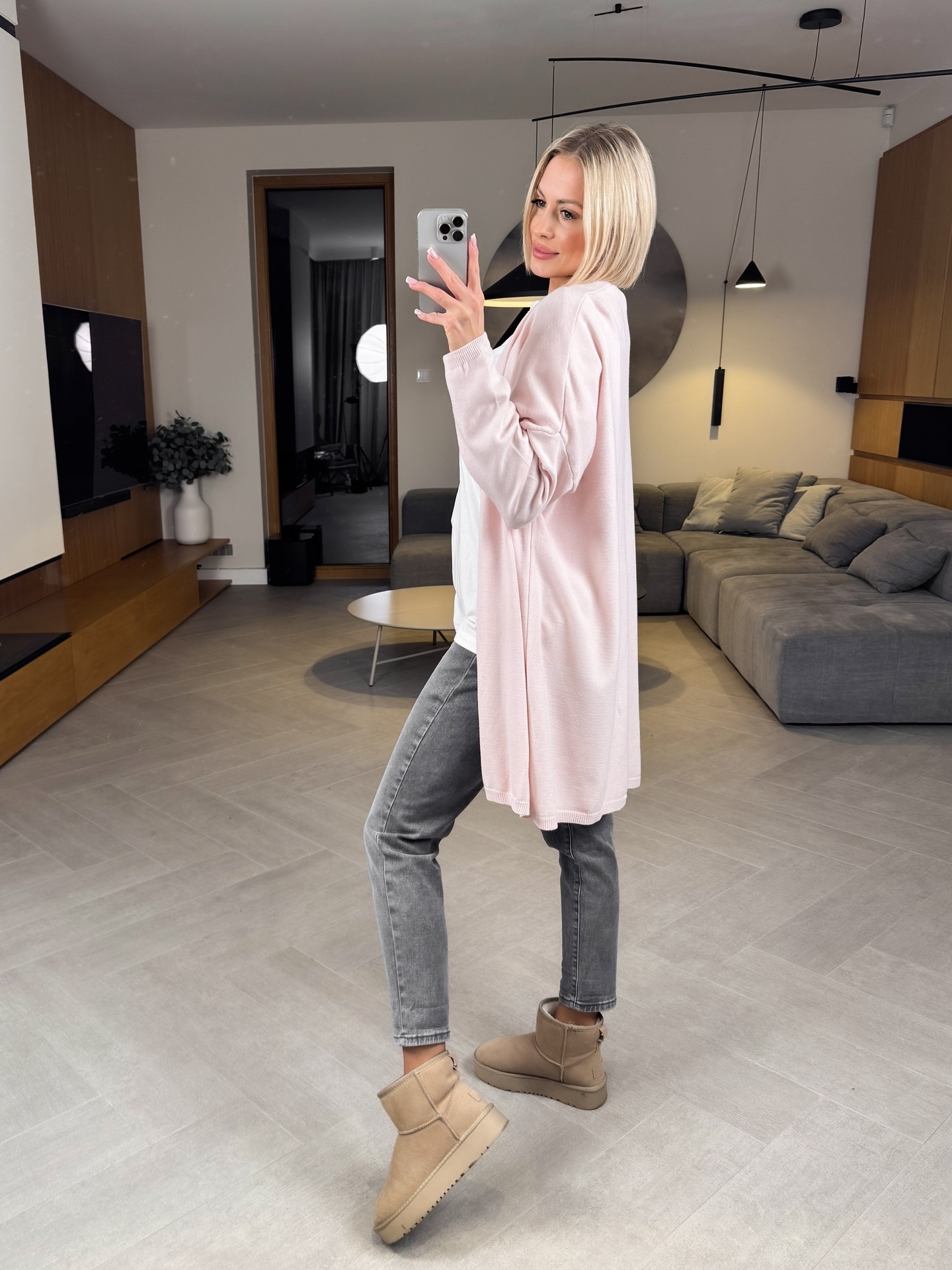 Kardigan Jasny Róż Soft 4