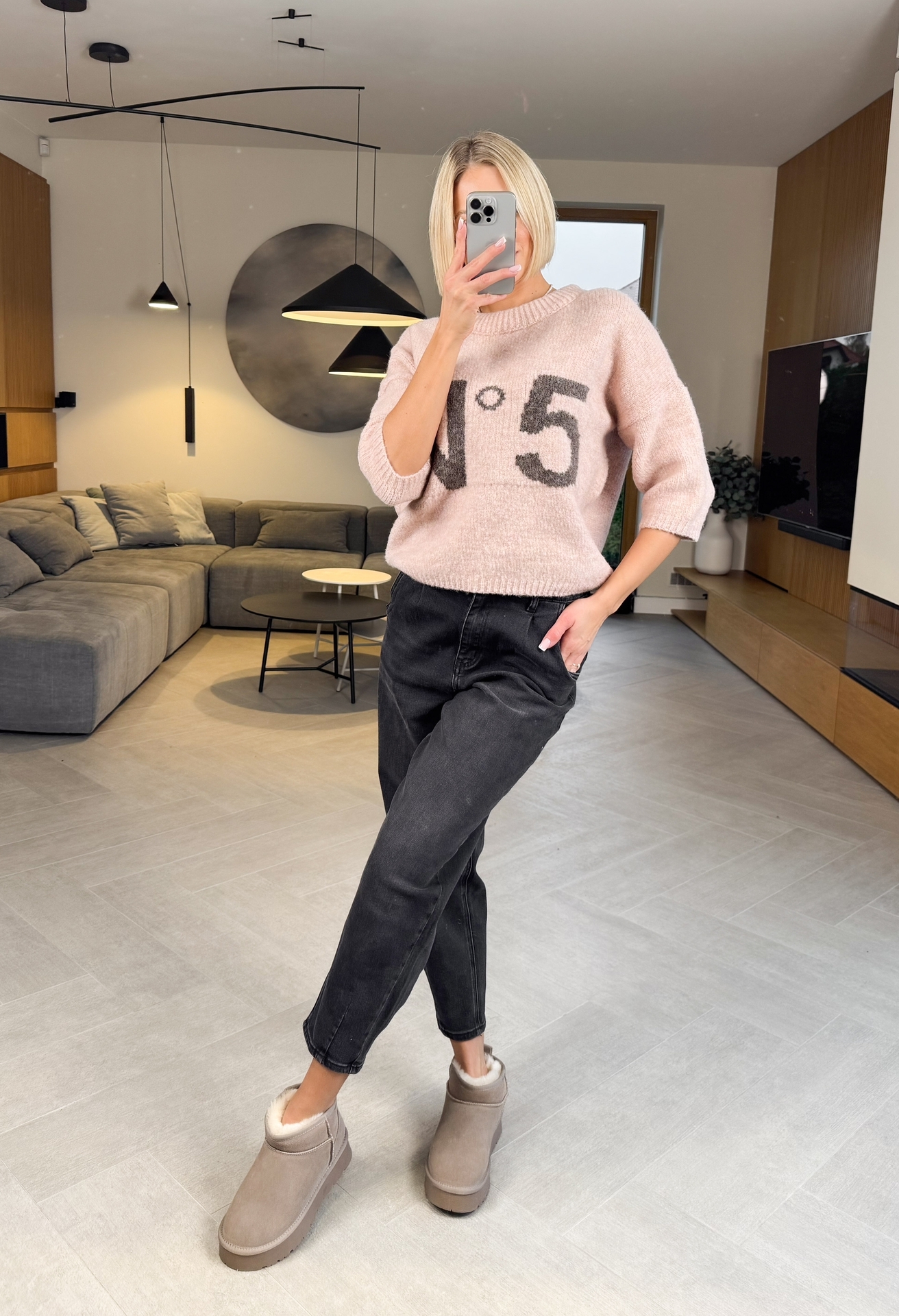 Sweter Pudrowy Five 3