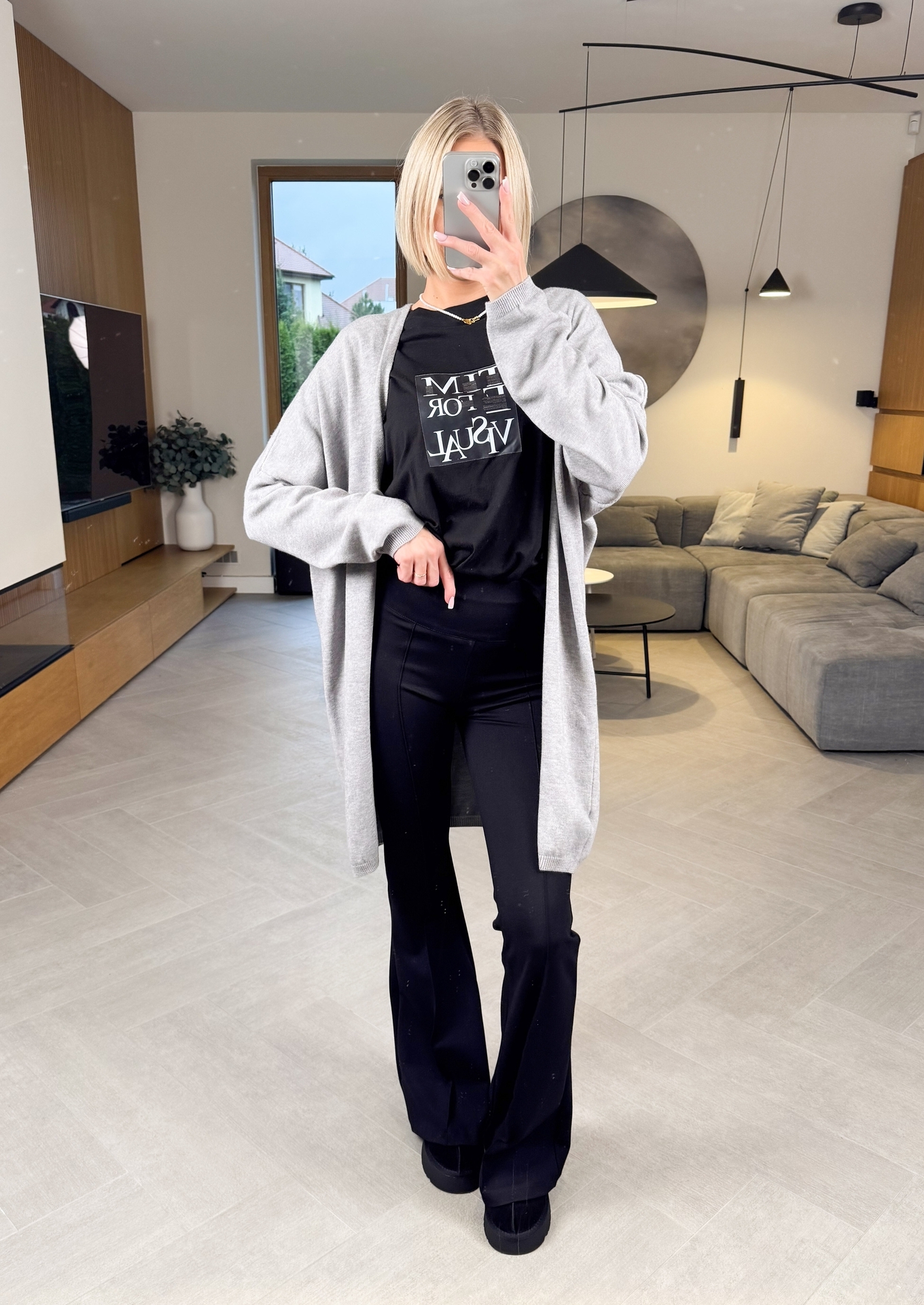 Kardigan Szary Soft 3