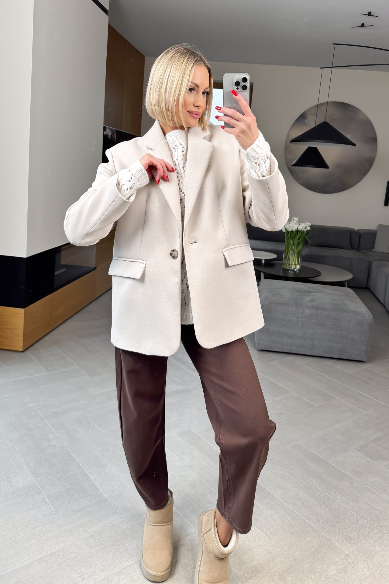 Marynarka Beżowa Olea 1