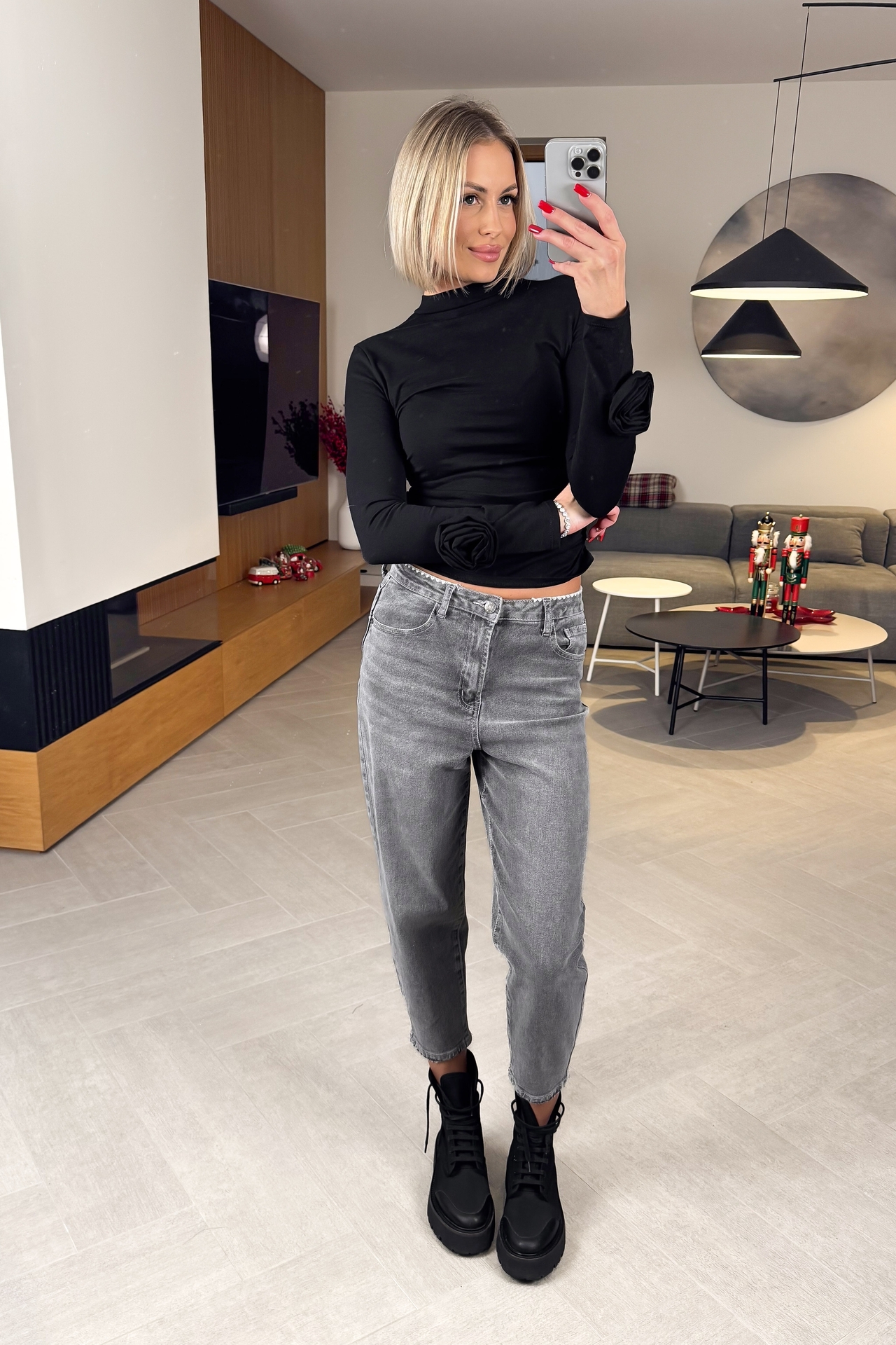 Spodnie Szare Ballon Fit 3