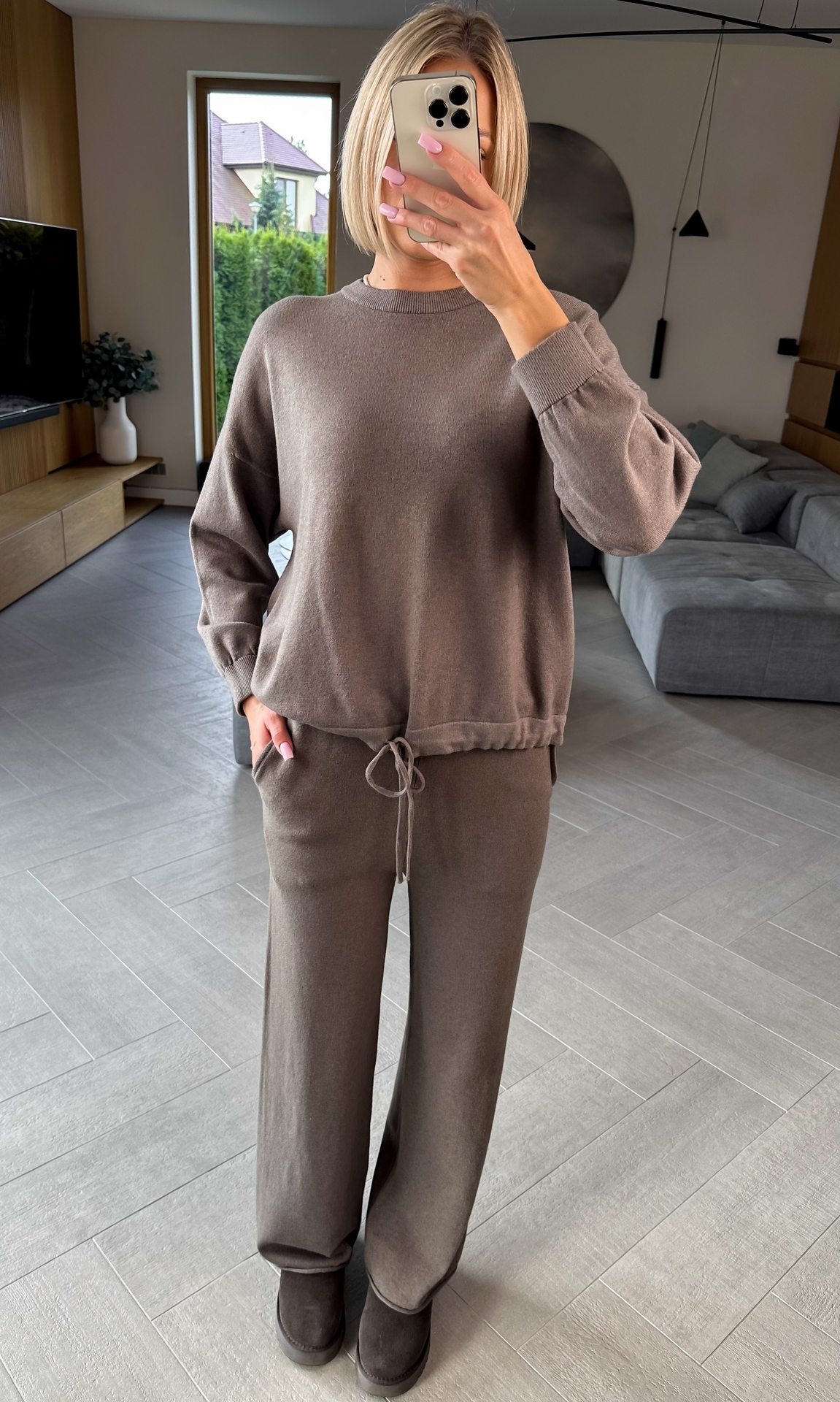 Komplet Sweterkowy Taupe Evening 2