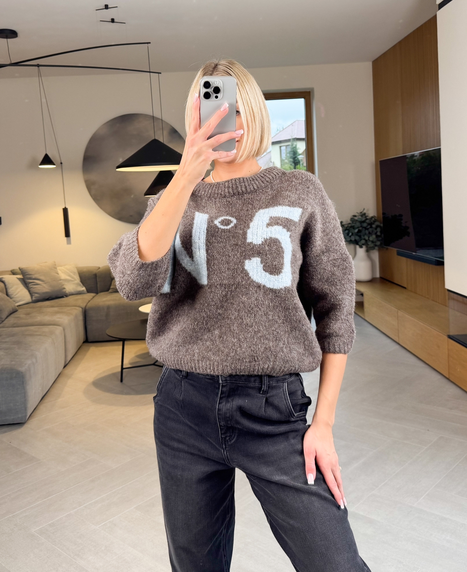 Sweter Taupe Five 2