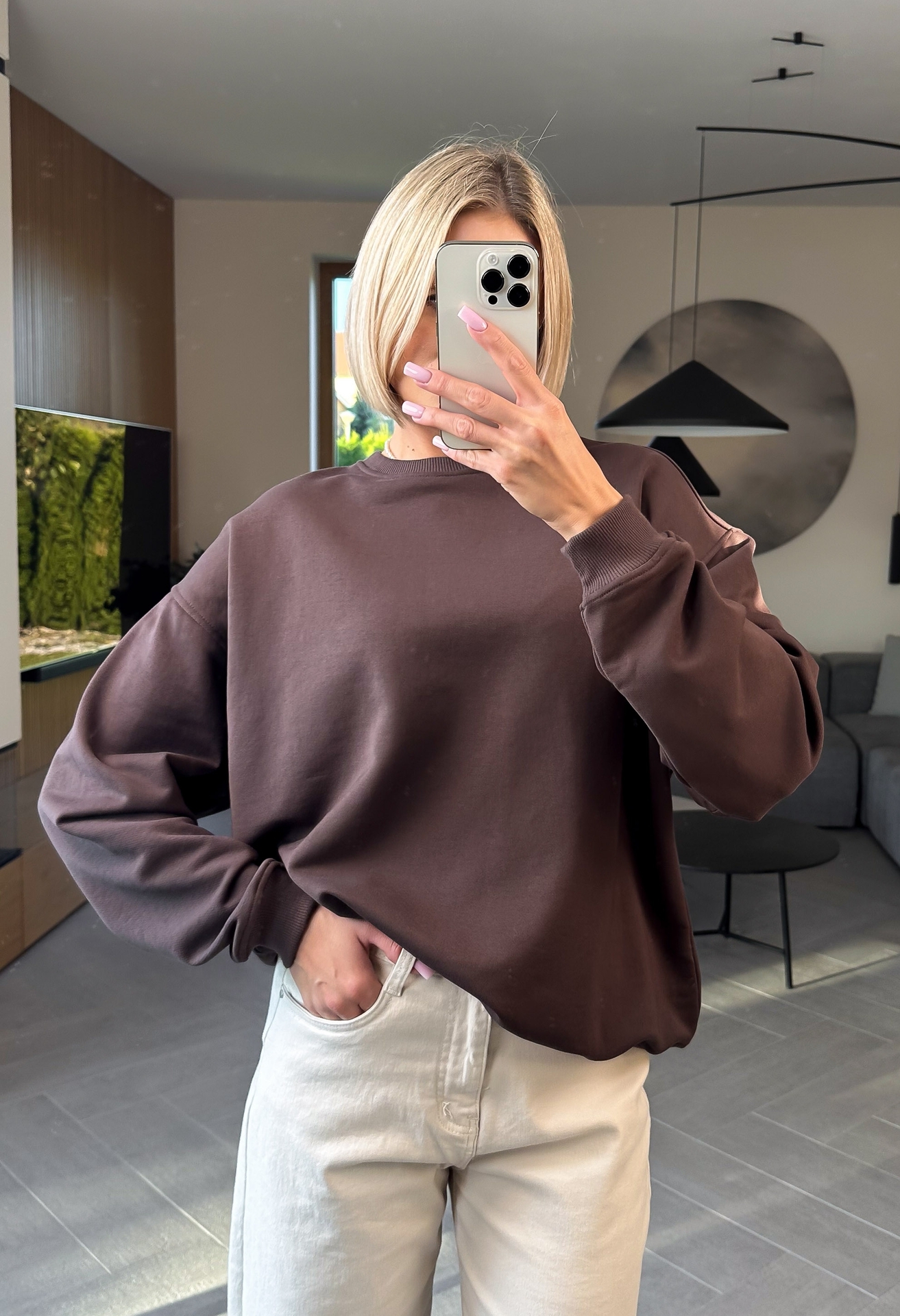 Bluza Nieocieplana Brązowa Boxy 2