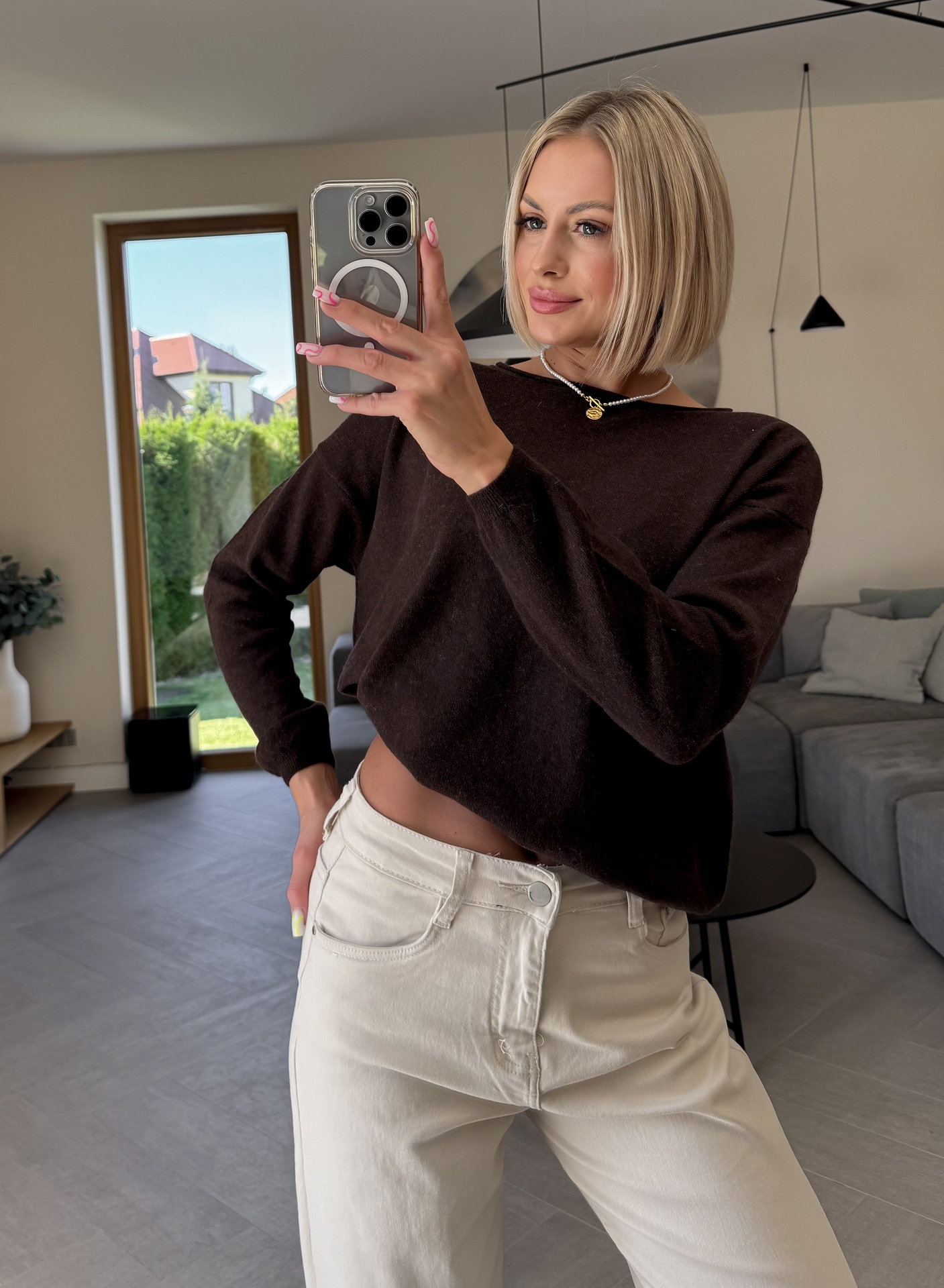 Sweter Brązowy Misto 2
