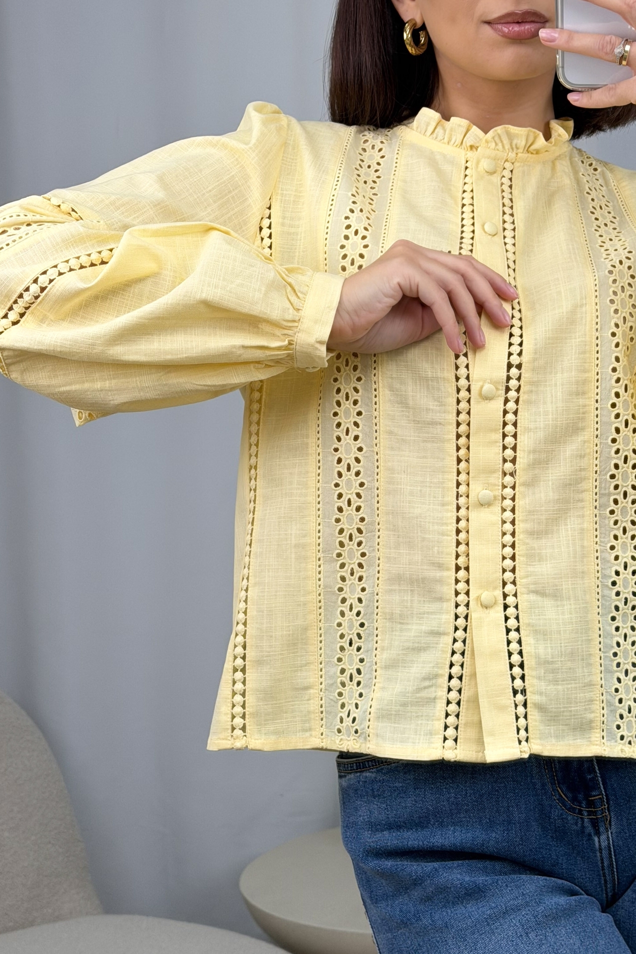 Koszula Żółta Fancy 4