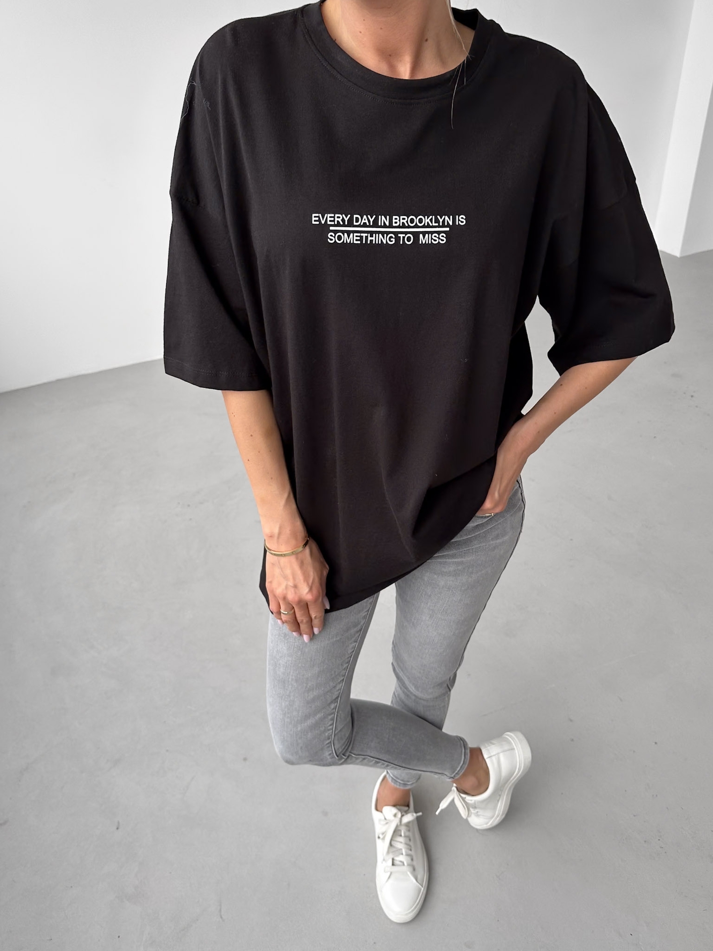 T-shirt Czarny Brooklyn