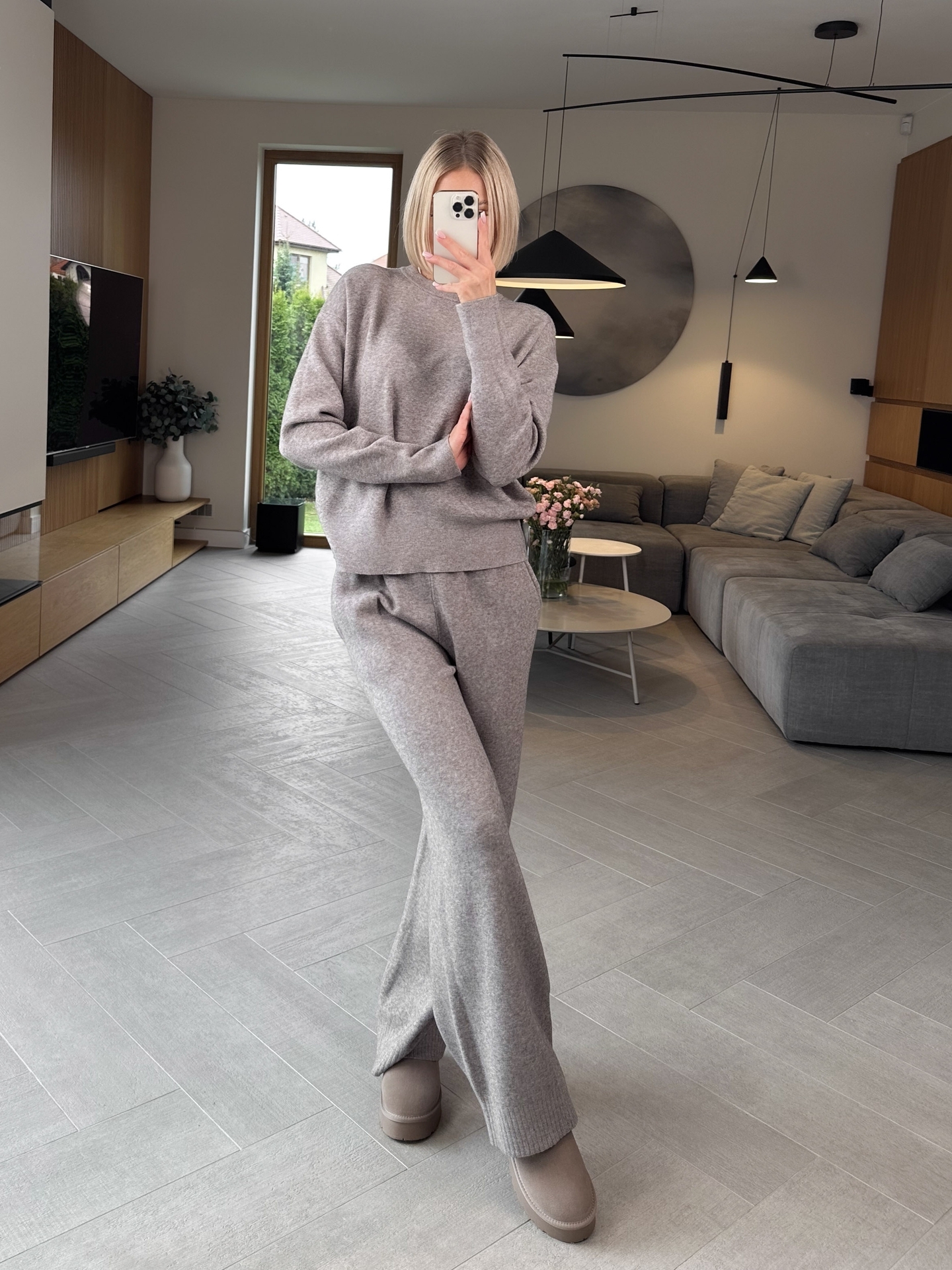 Komplet Sweterkowy Taupe Selez 1