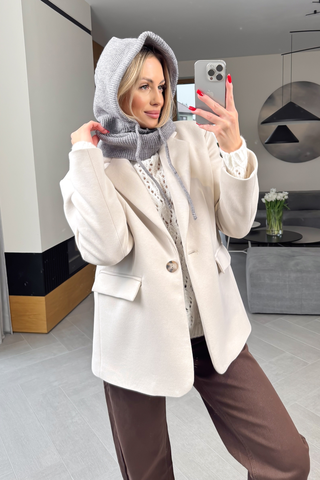 Kominiarka Szara Elar 3