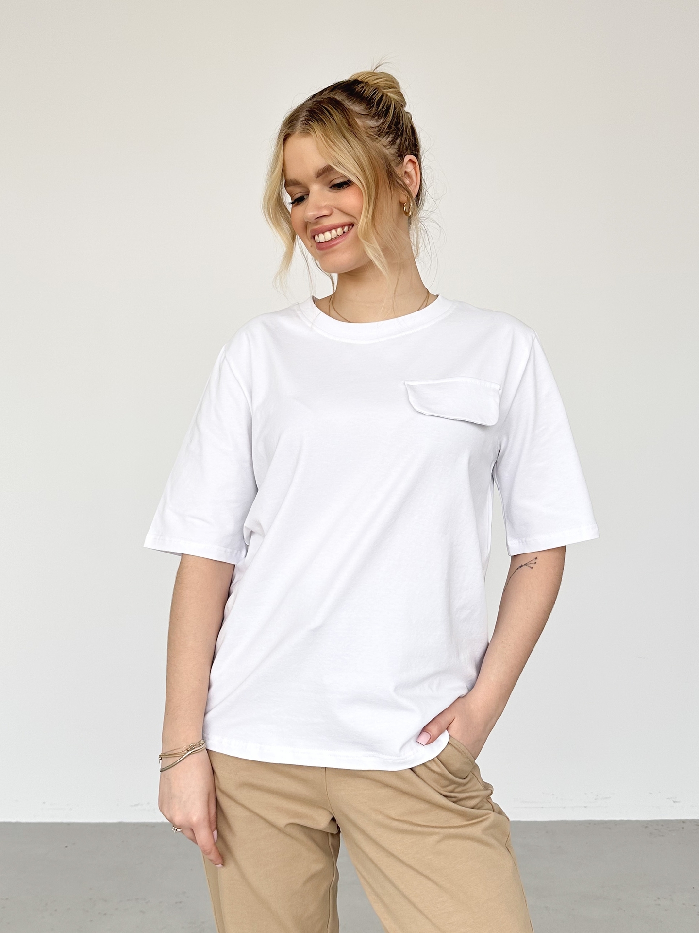 T-shirt Pocket White
