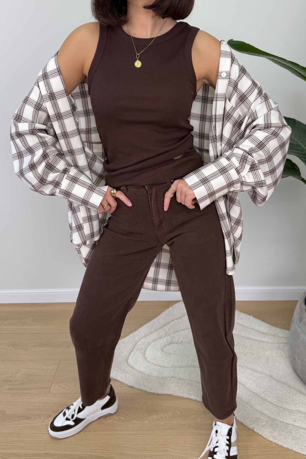 Koszulka Bokserka Brązowa Noti 1